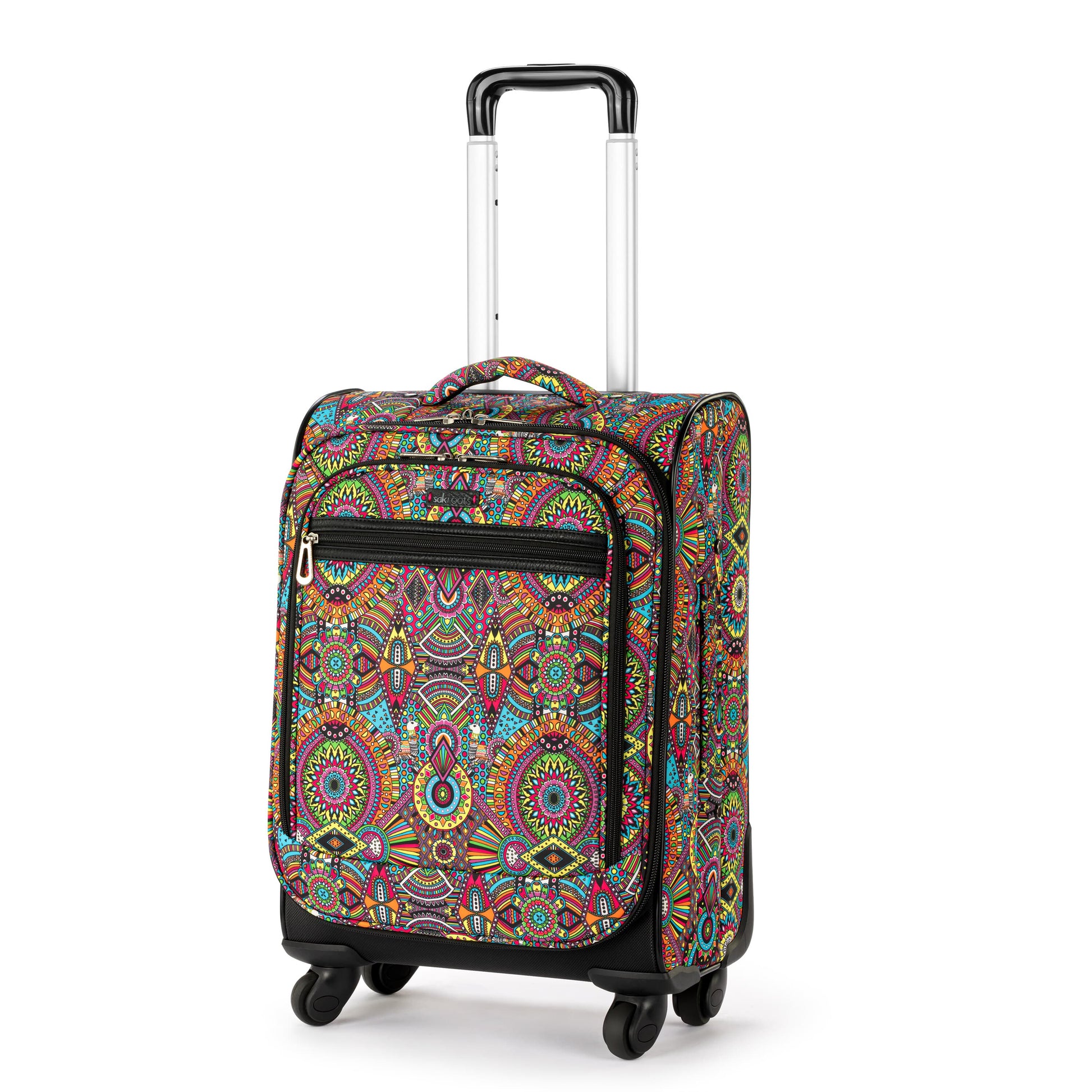 Sakroots 21 inch Spinner Carry On Luggage EcoTwill - |Rainbow Wanderlust|