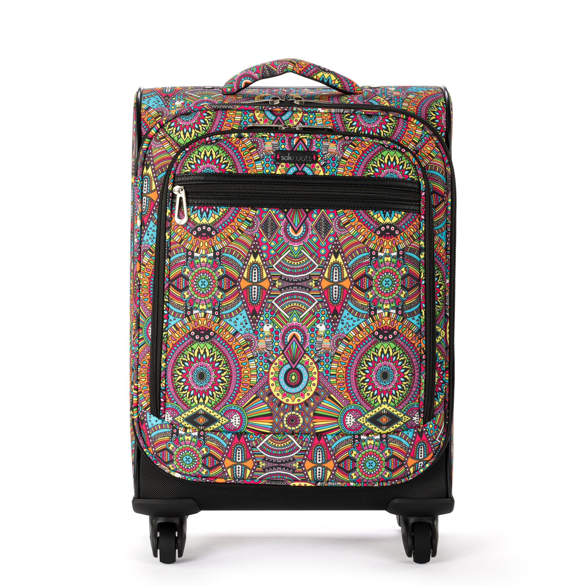 Sakroots 21 inch Spinner Carry On Luggage EcoTwill - |Rainbow Wanderlust|