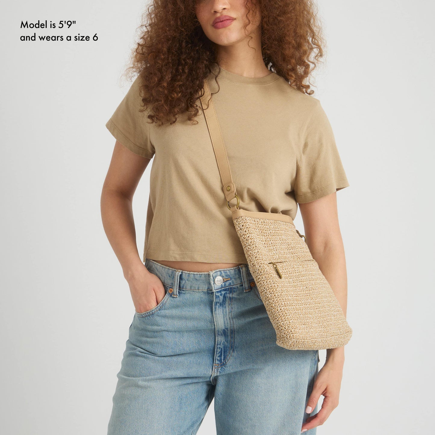 The Sak Lucia Crossbody Crochet - |Bamboo Static|