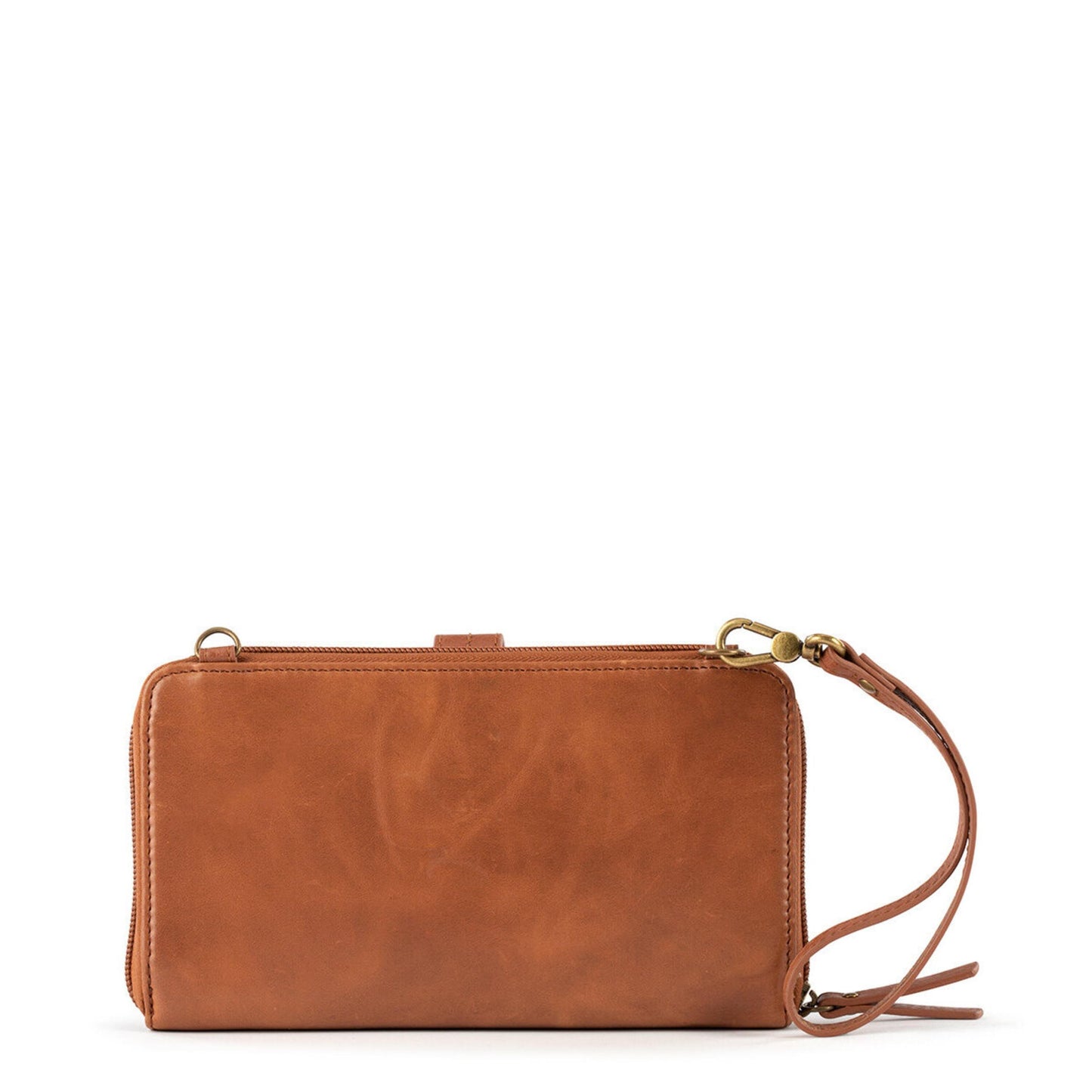 The Sak Iris Large Smartphone Crossbody Leather - |Tobacco Staples|