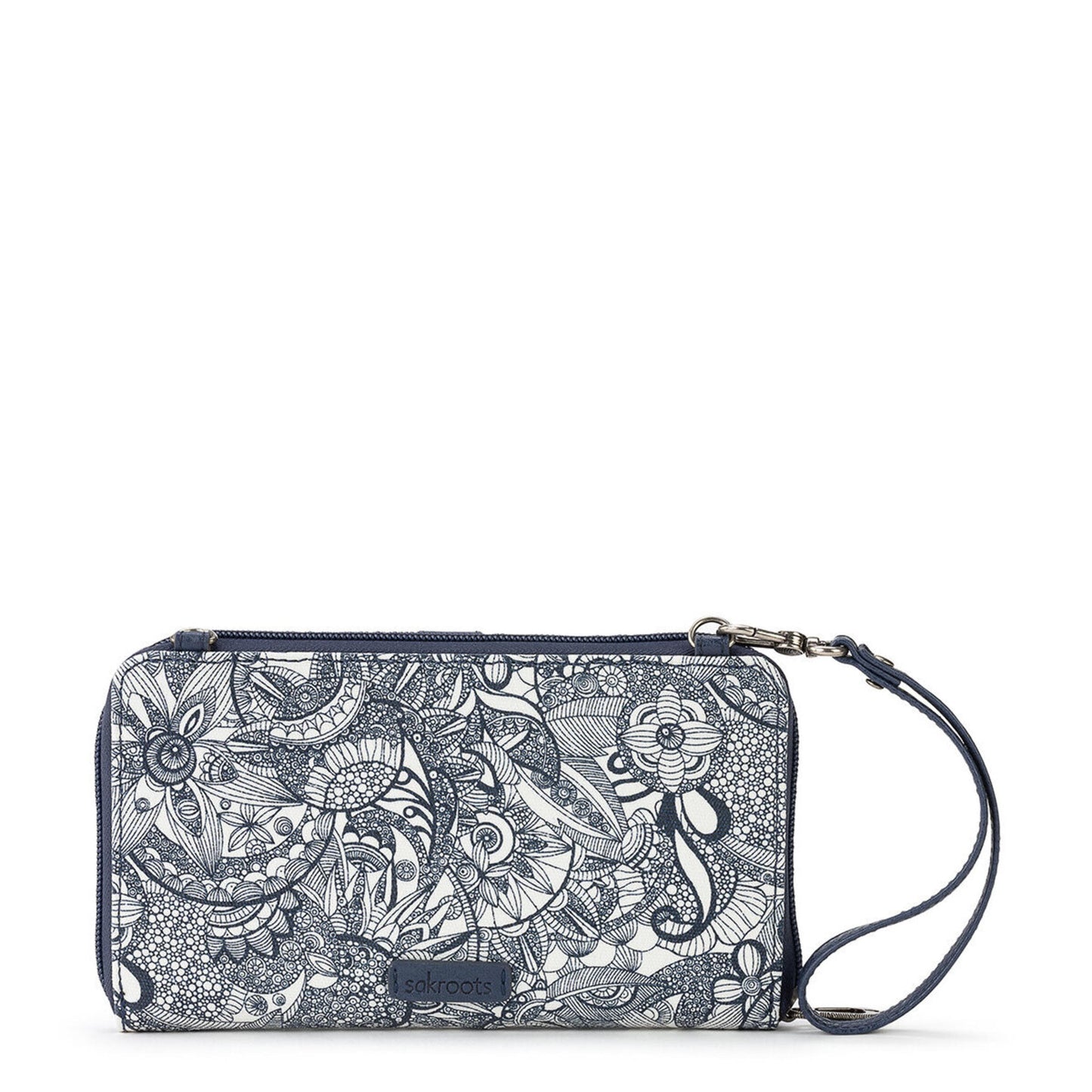 Sakroots Large Smartphone Crossbody Canvas - |Navy Spirit Desert|