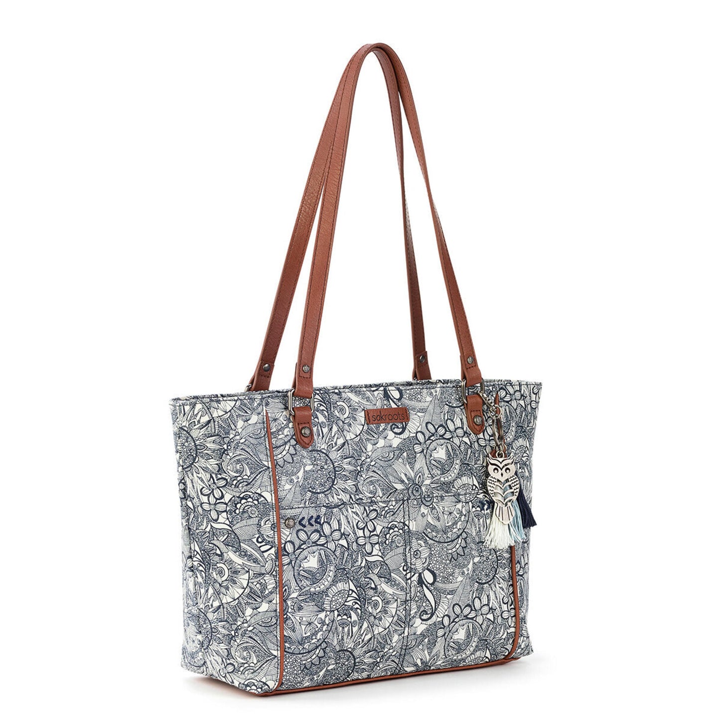 Sakroots Metro Tote Canvas - |Navy Spirit Desert|