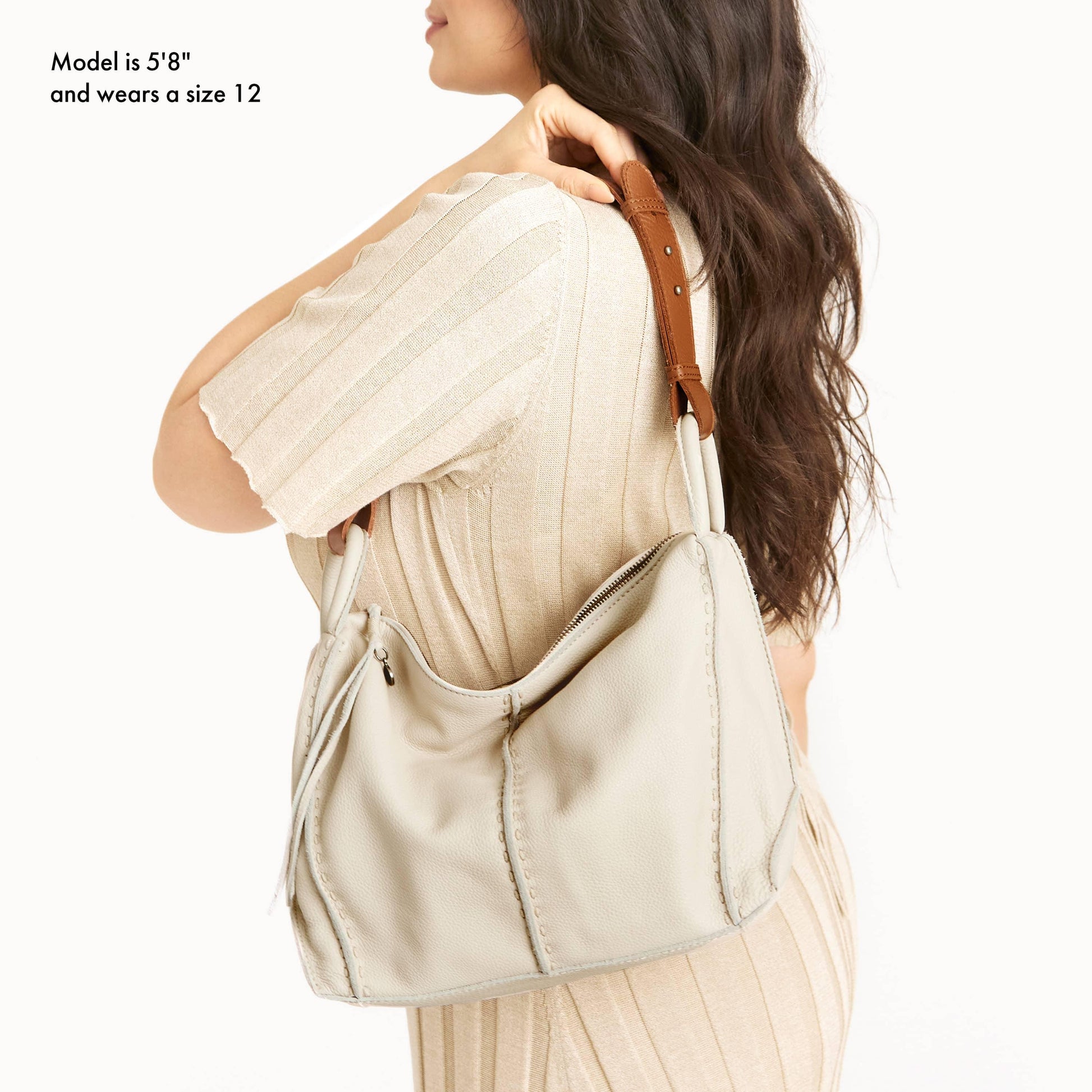 The Sak Los Feliz Slouchy Hobo Leather - |Stone|