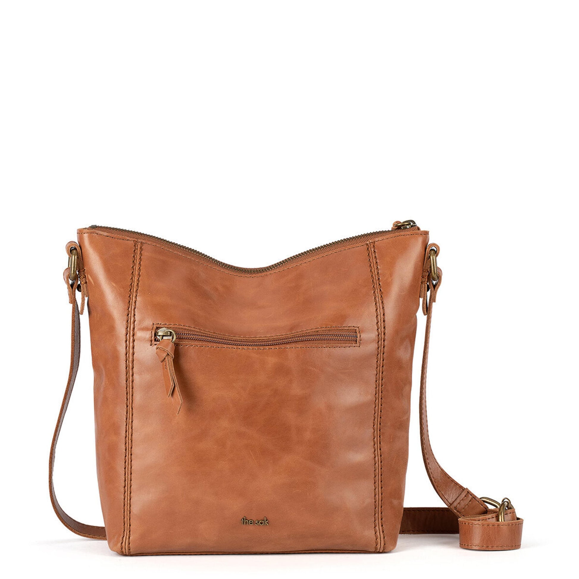 The Sak Ashland Crossbody Leather - |Tobacco Floral Embossed|