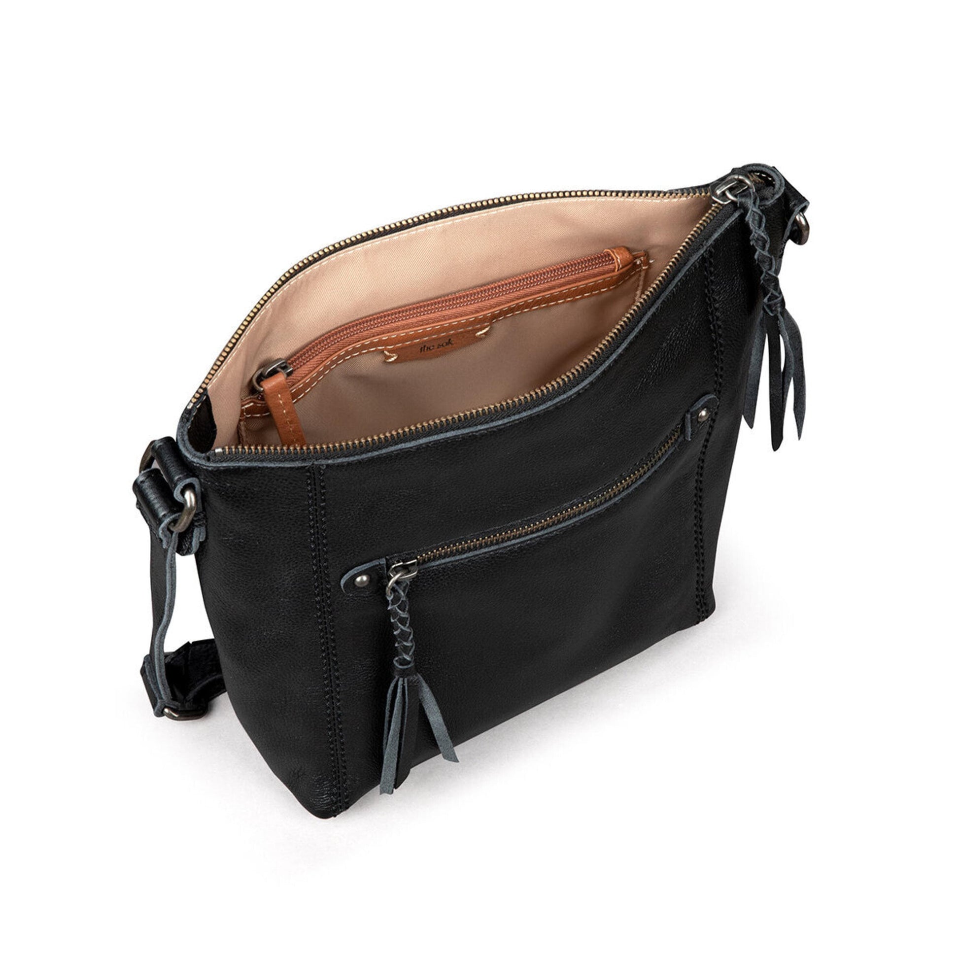 The Sak Ashland Crossbody Leather - |Black|