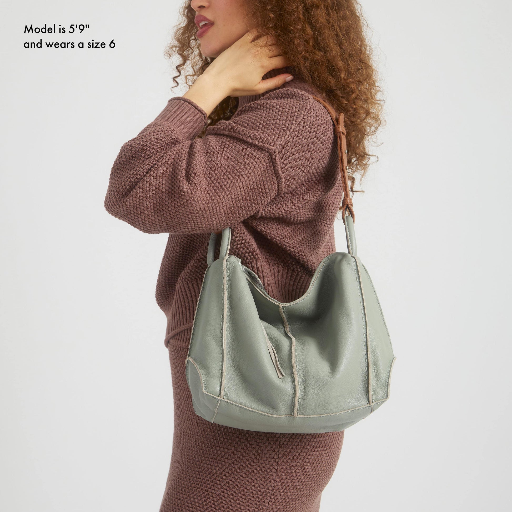 The Sak Los Feliz Slouchy Hobo Leather - |Meadow|
