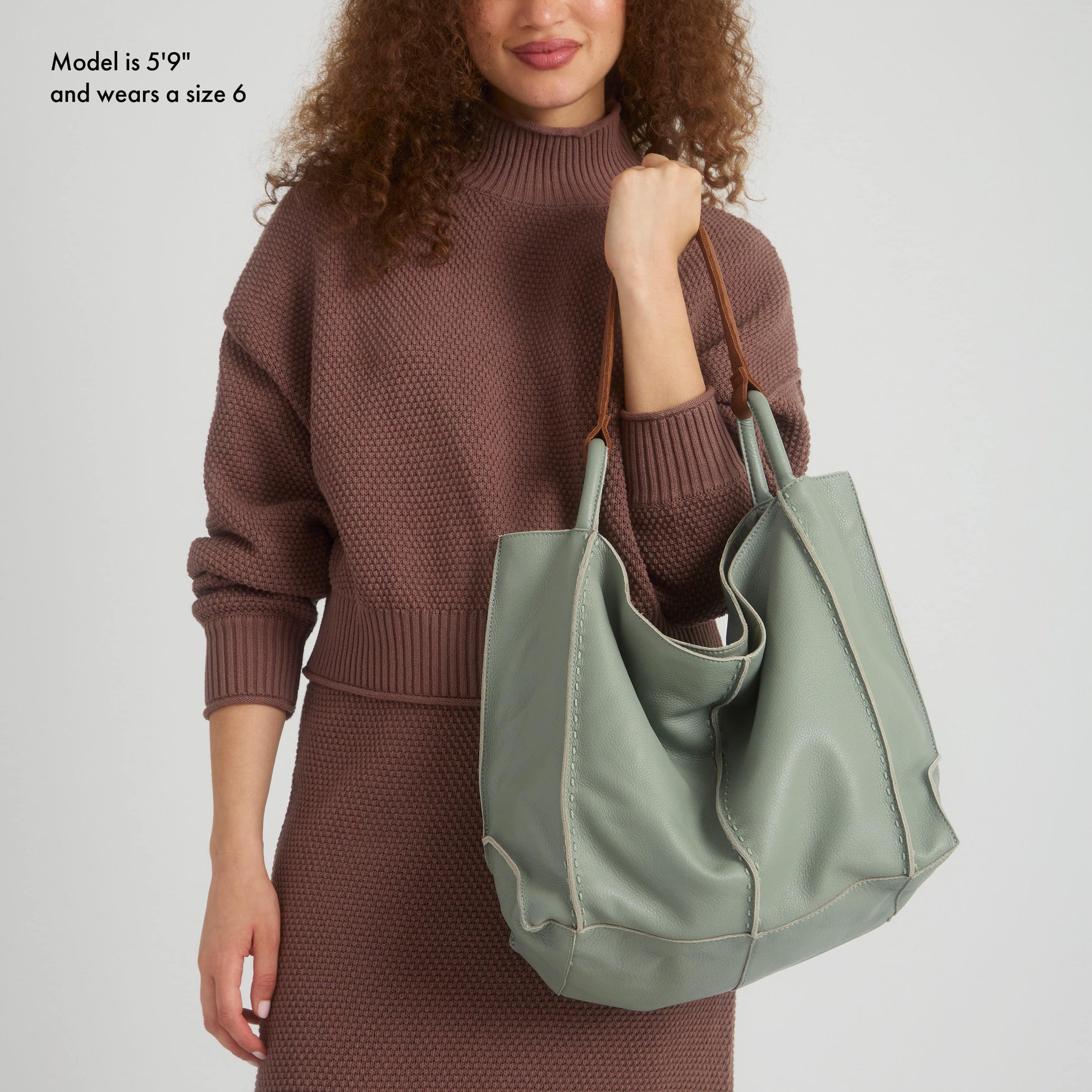 The Sak Los Feliz Slouchy Large Tote Leather - |Meadow|