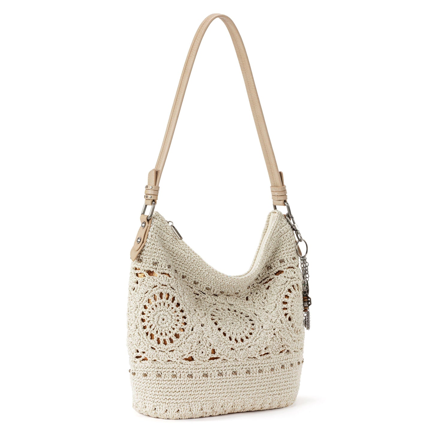 The Sak Sequoia Hobo Crochet - |Natural Medallion|