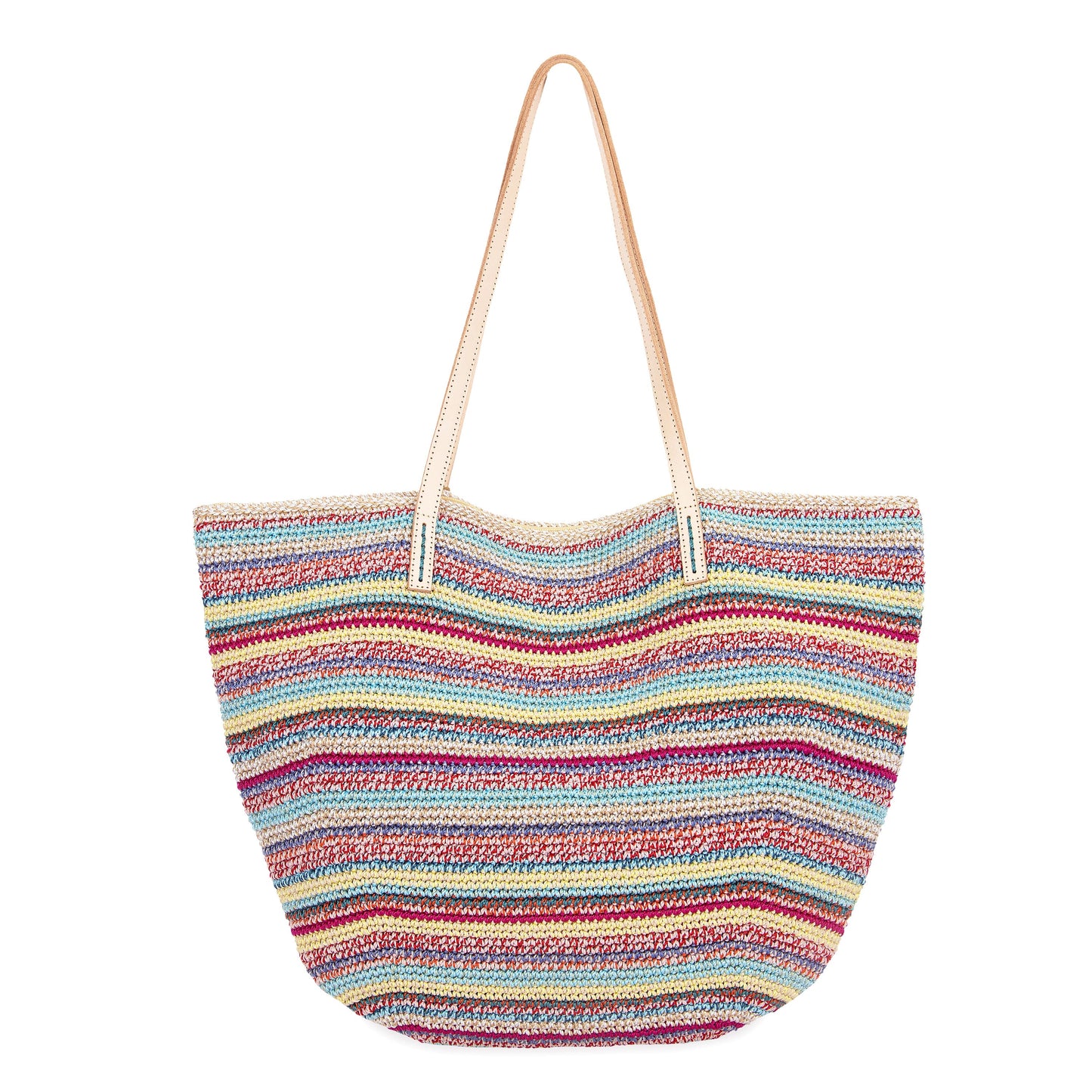 The Sak Faye Large Tote Crochet - |Eden Stripe|