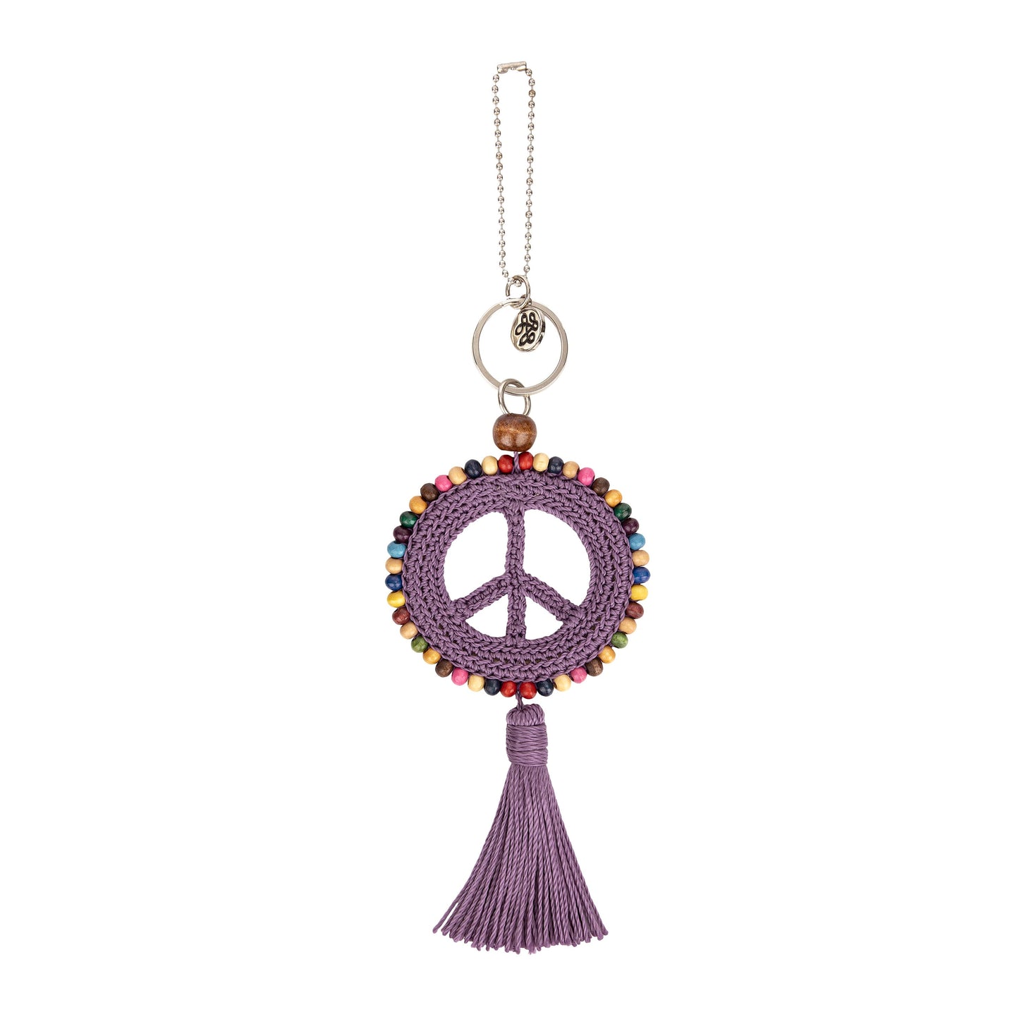 The Sak Yarnicharmz Peace Dangle Crochet - |Heather|