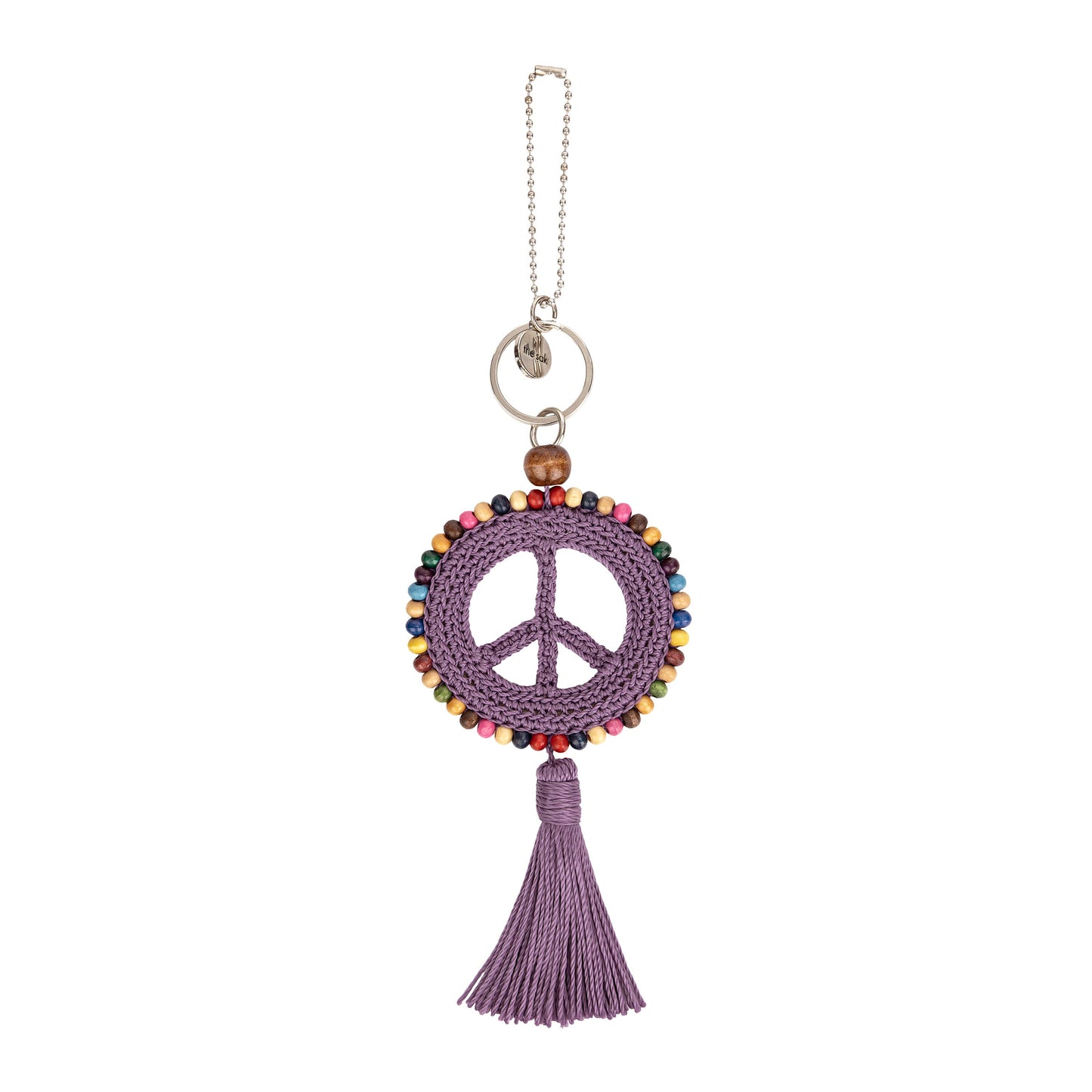 The Sak Yarnicharmz Peace Dangle Crochet - |Heather|