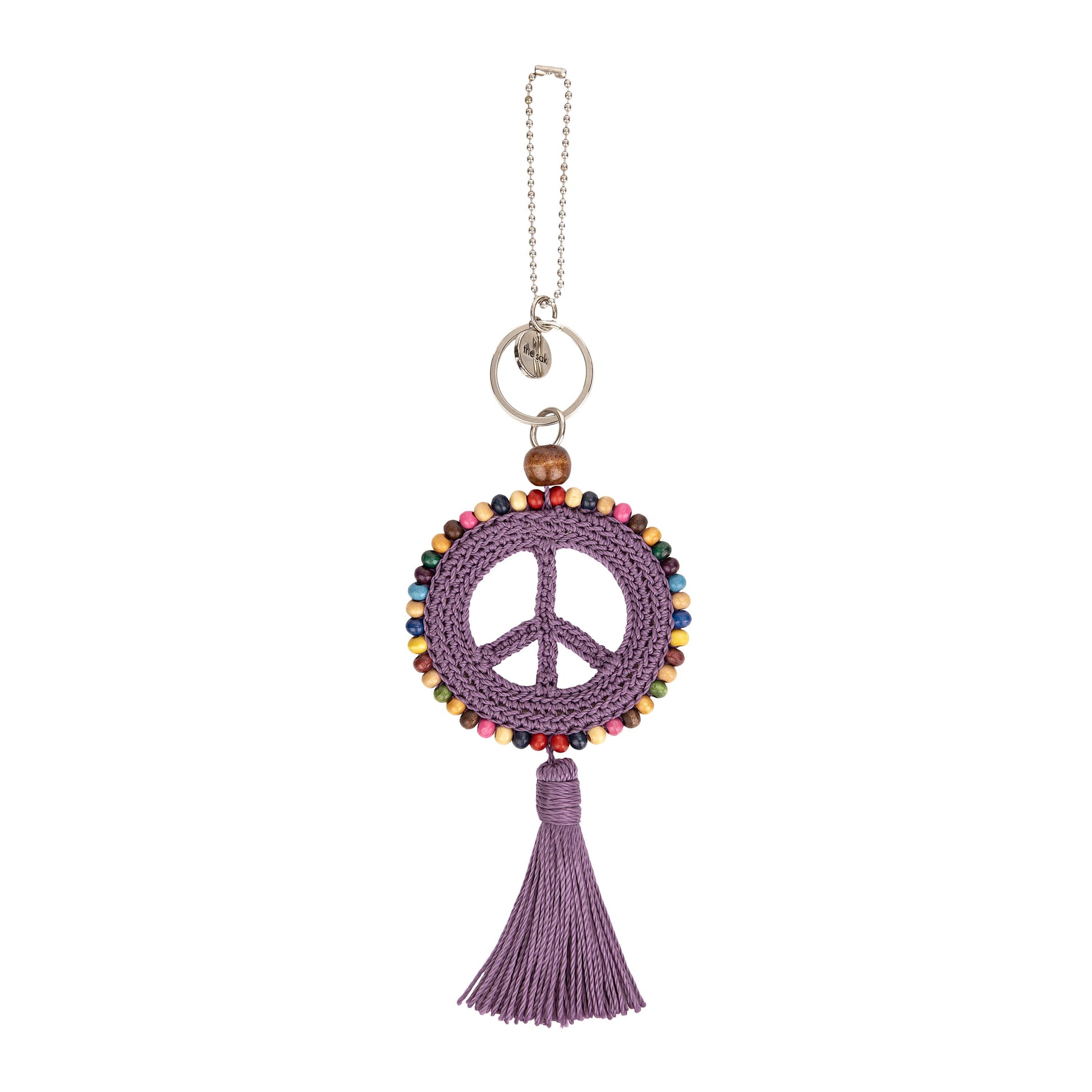 The Sak Yarnicharmz Peace Dangle Crochet - |Heather|