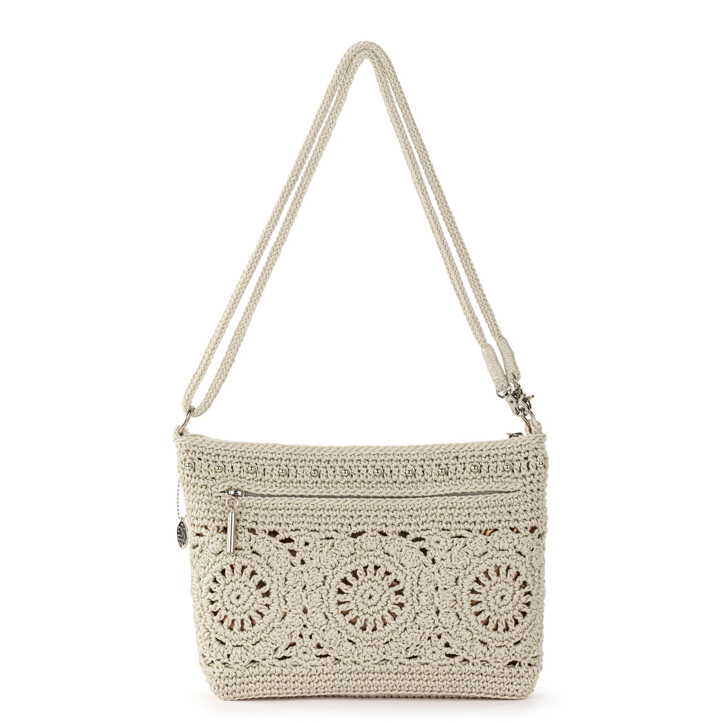 The Sak Lumi Crossbody Crochet - |Natural Medallion|