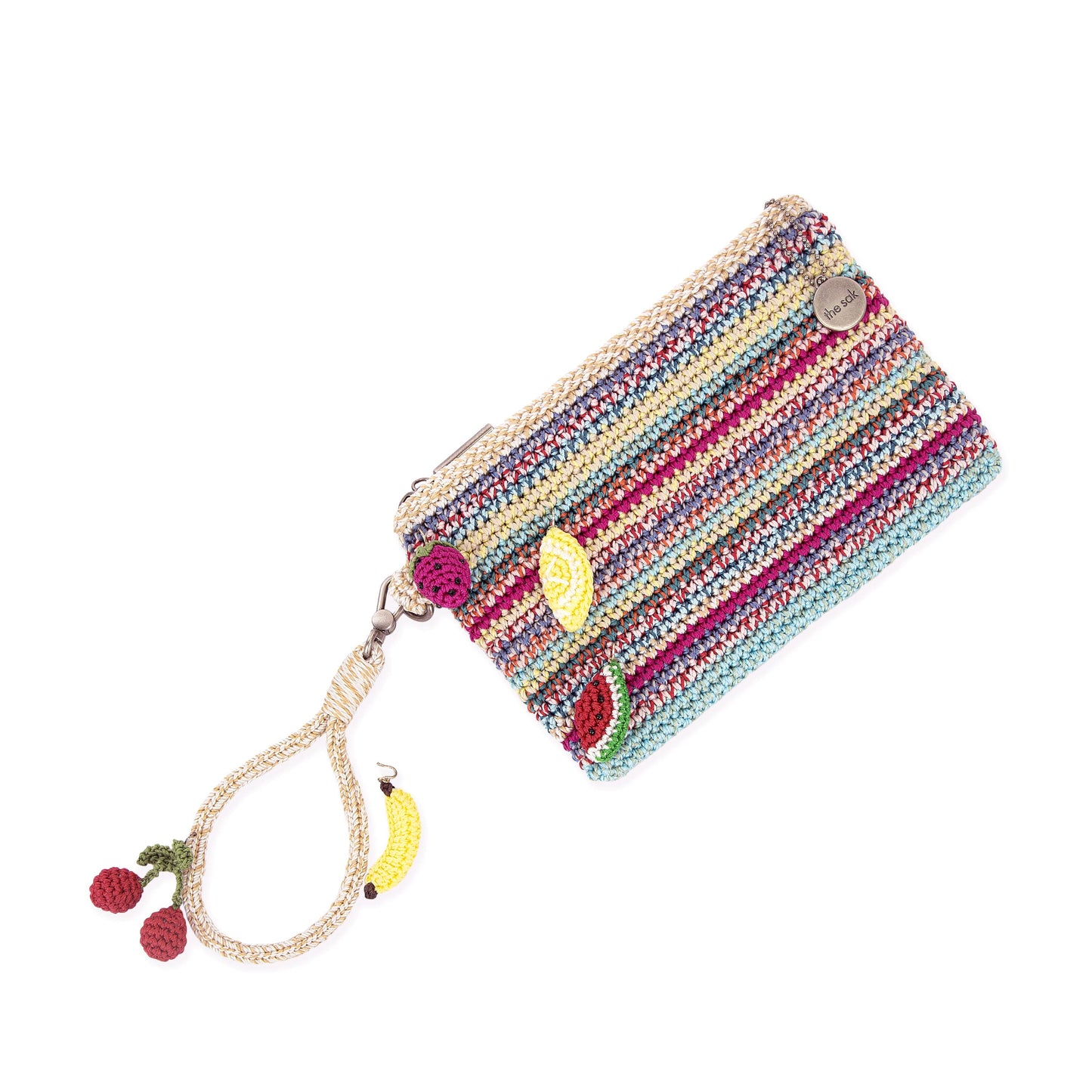 The Sak Vita Wristlet Crochet - |Eden Stripe|