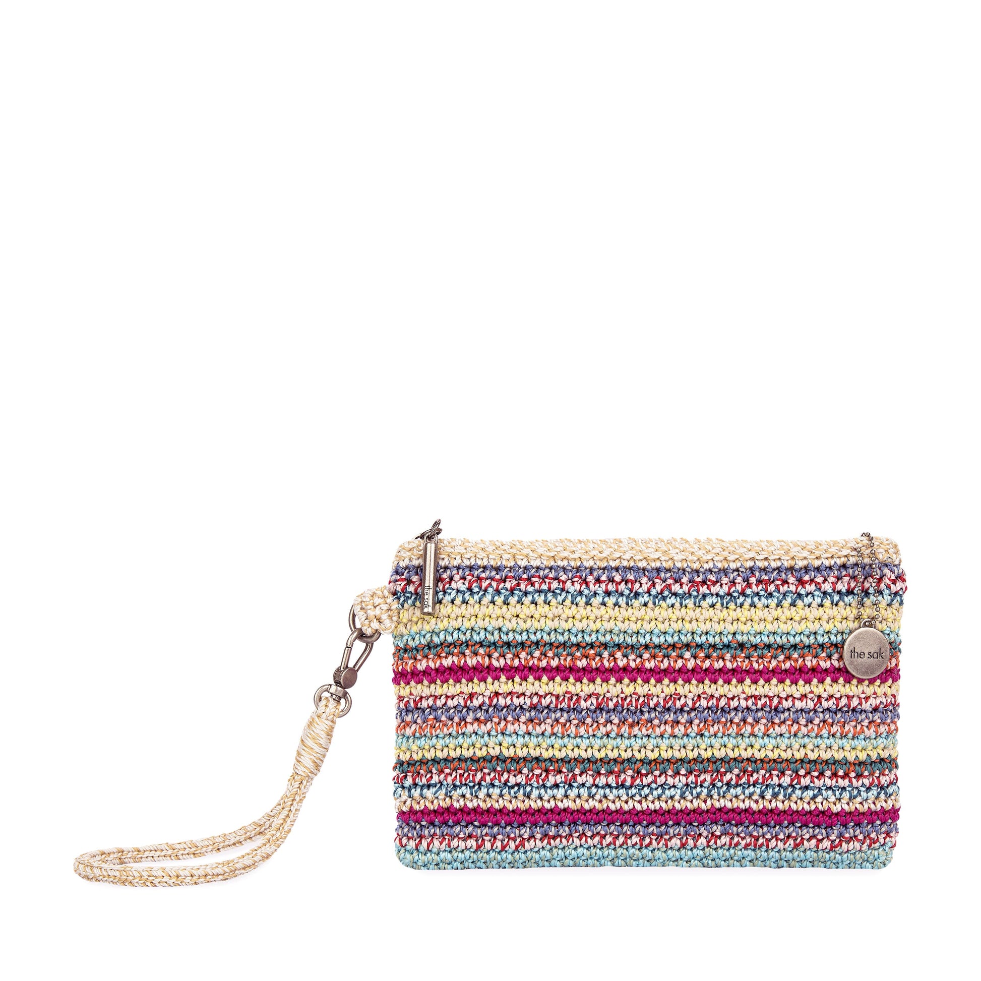 The Sak Vita Wristlet Crochet - |Eden Stripe|