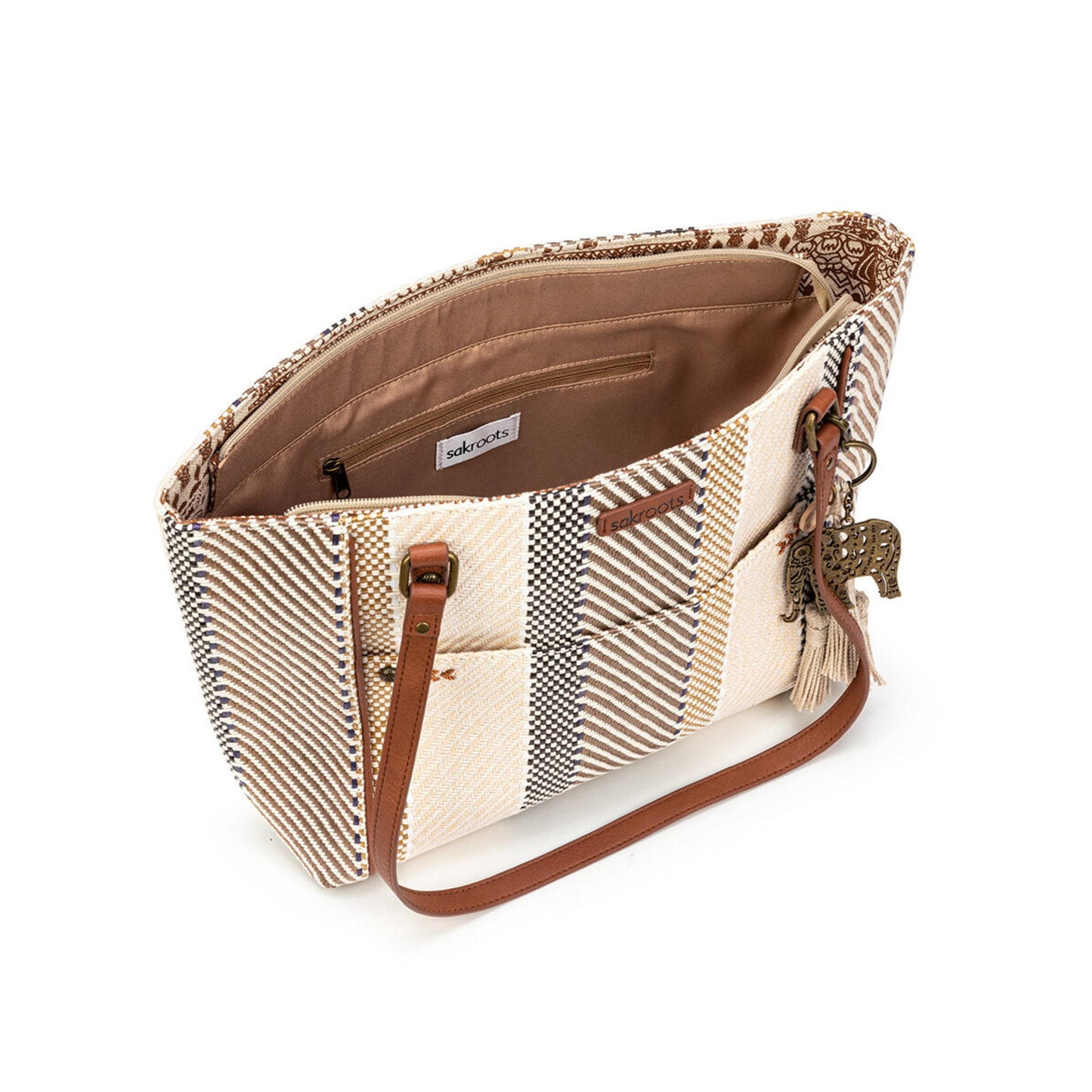 Sakroots Metro Tote Canvas - |Tobacco Batik World Woven|