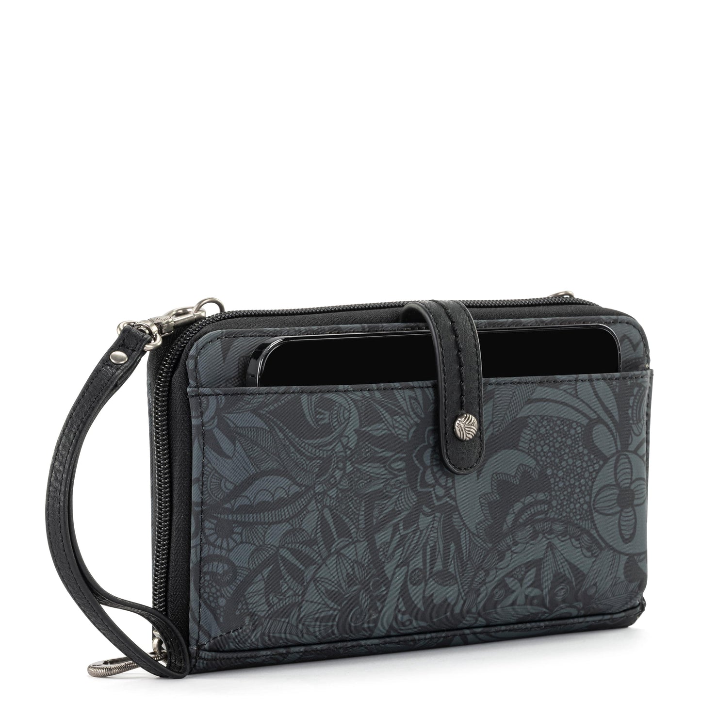 Sakroots Large Smartphone Crossbody EcoTwill - |Black Spirit Desert|