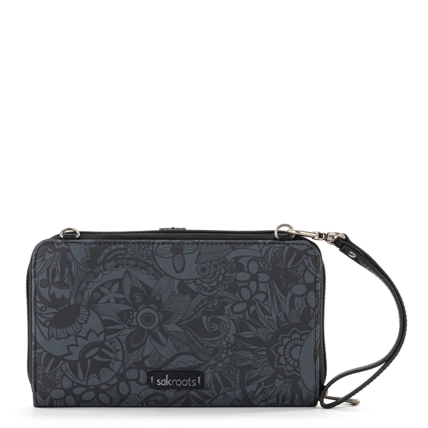 Sakroots Large Smartphone Crossbody EcoTwill - |Black Spirit Desert|