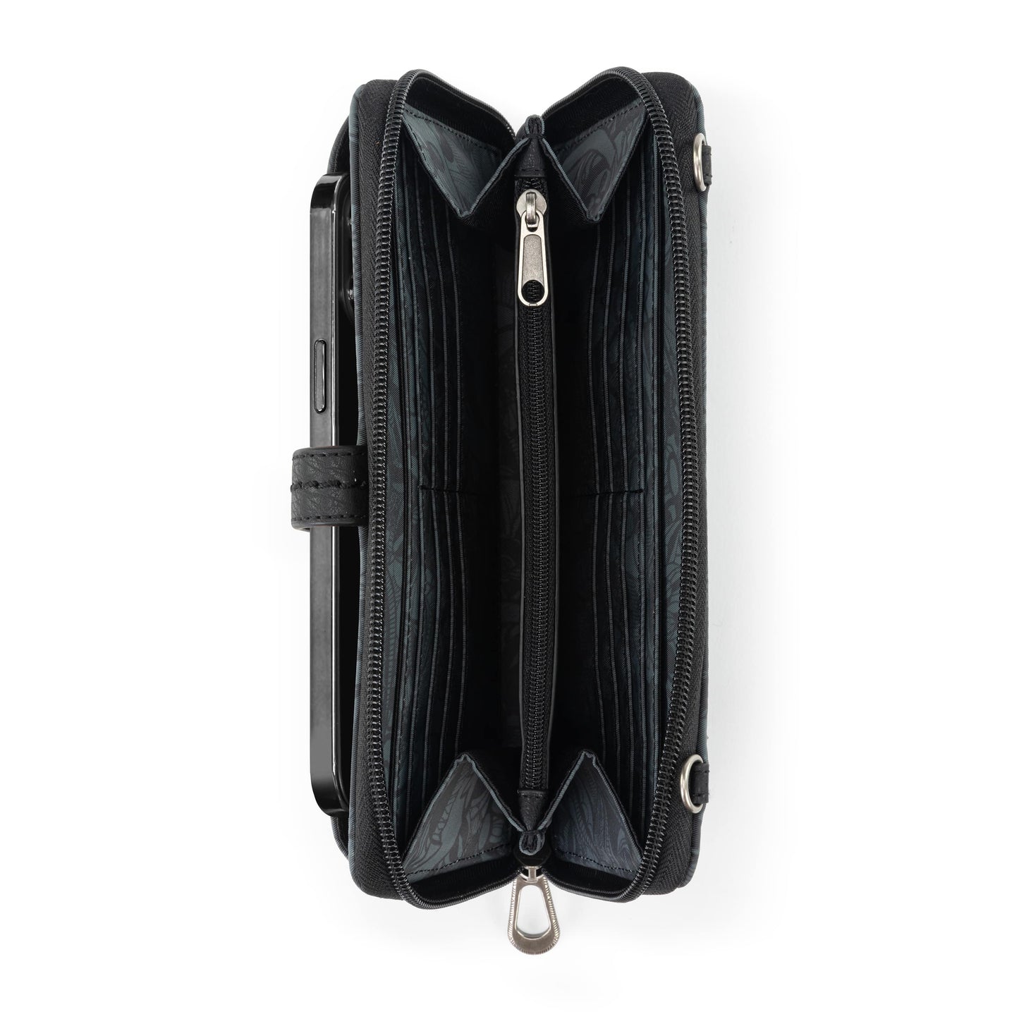 Sakroots Large Smartphone Crossbody EcoTwill - |Black Spirit Desert|