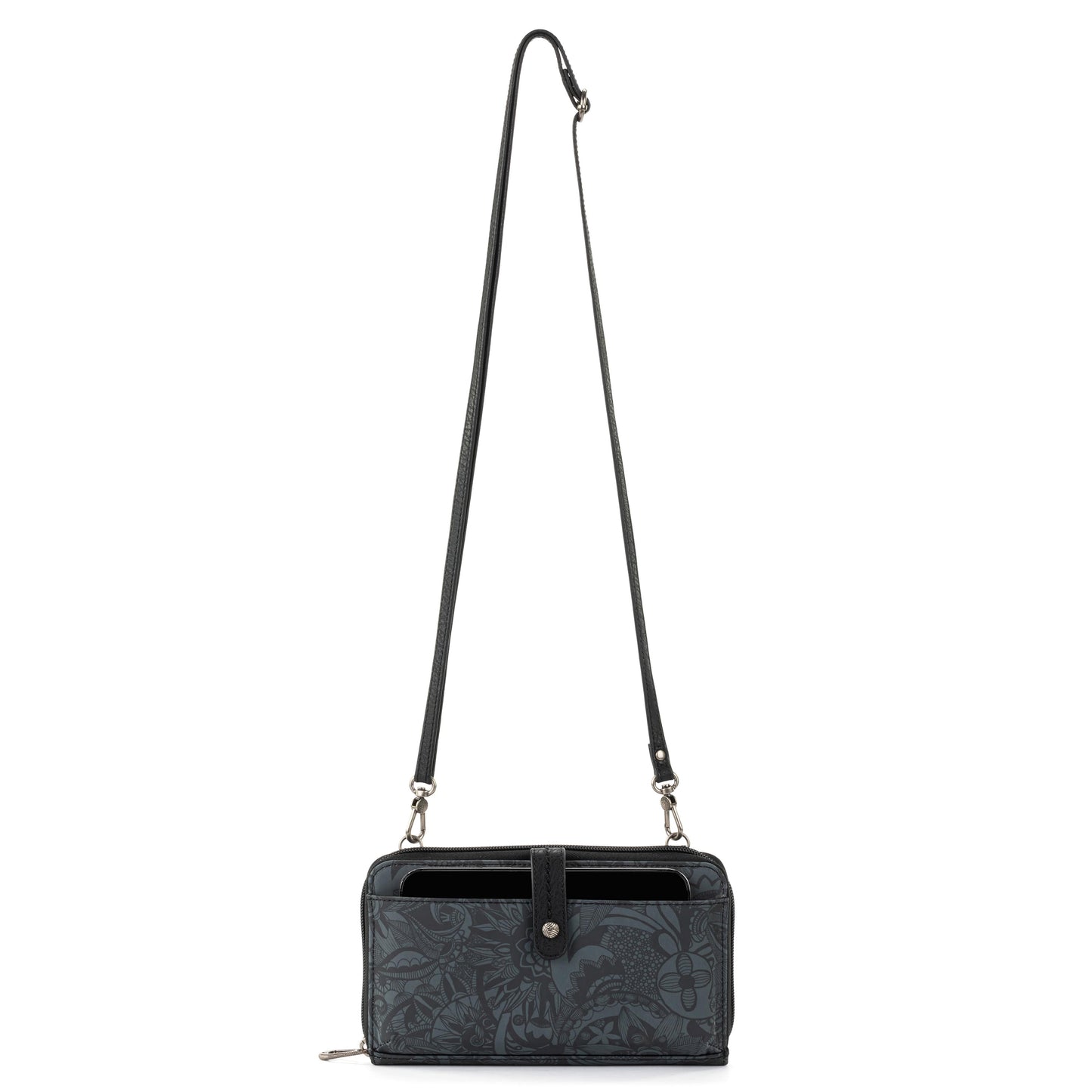 Sakroots Large Smartphone Crossbody EcoTwill - |Black Spirit Desert|