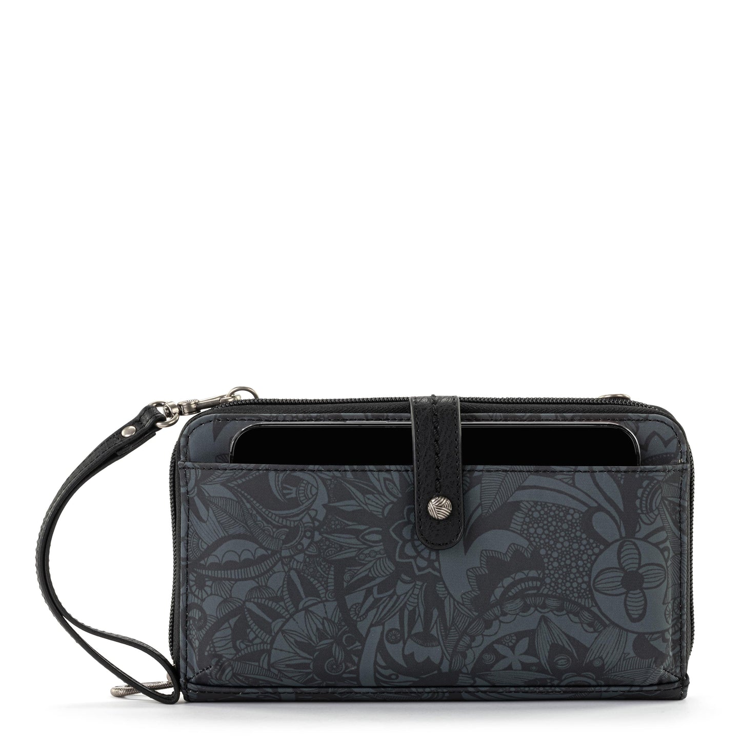 Sakroots Large Smartphone Crossbody EcoTwill - |Black Spirit Desert|
