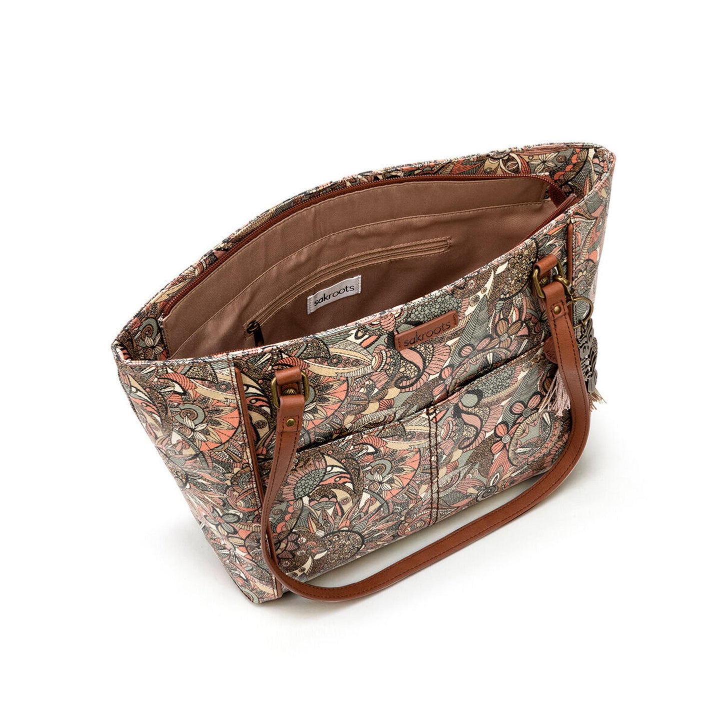 Sakroots Metro Tote Canvas - |Sienna Spirit Desert|