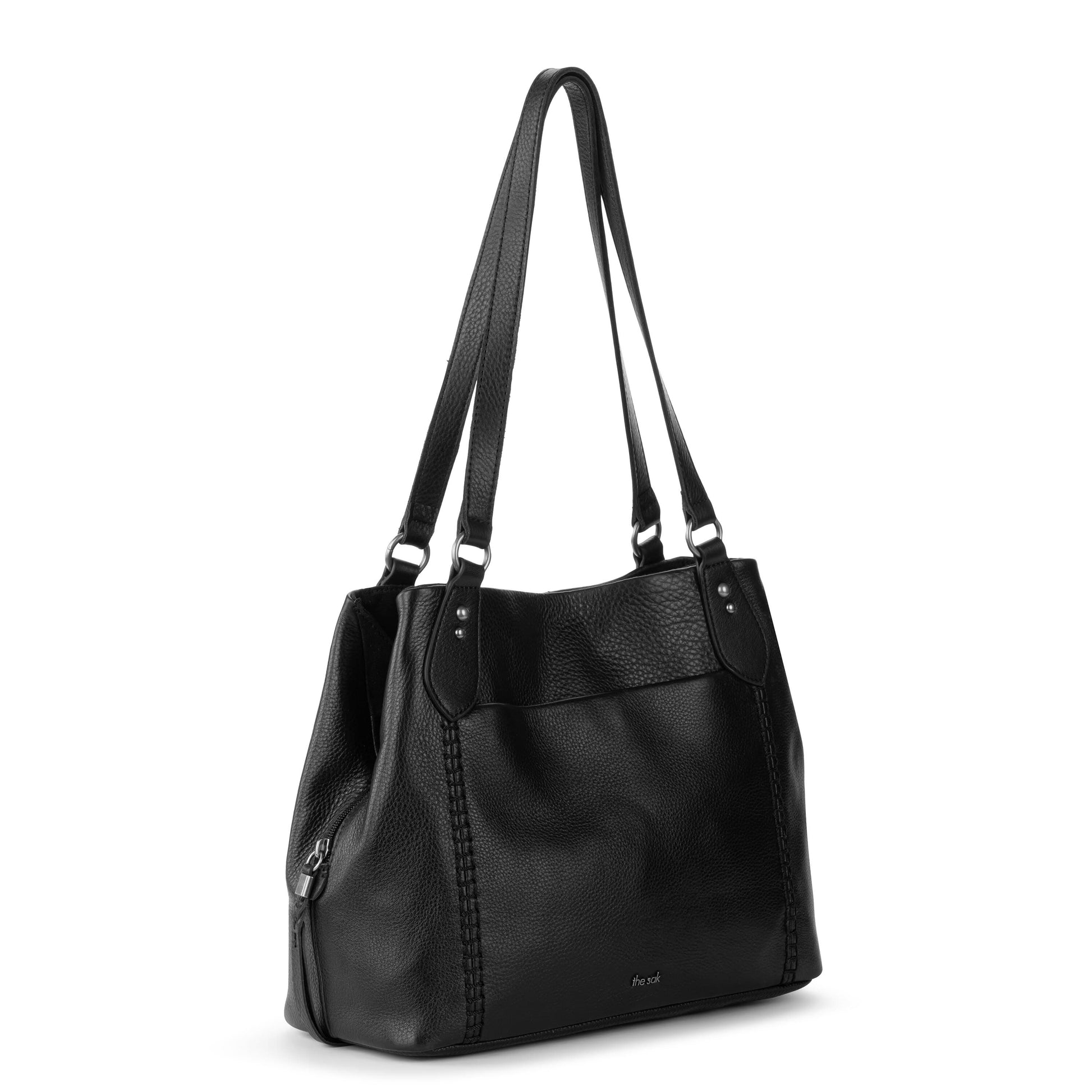 The Sak Melrose Satchel Leather - |Black|
