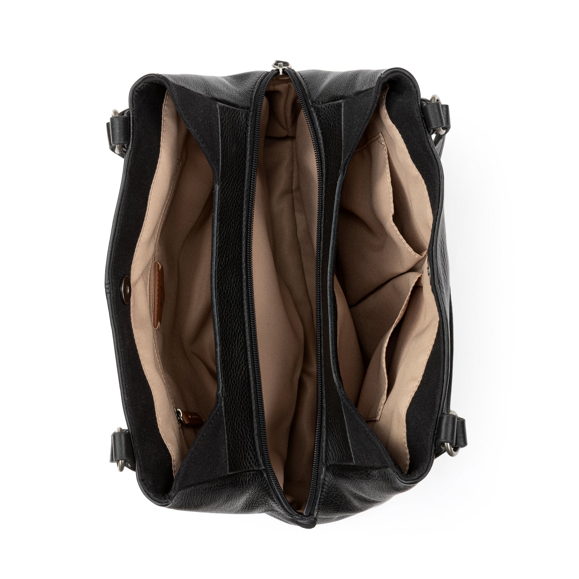 The Sak Melrose Satchel Leather - |Black|