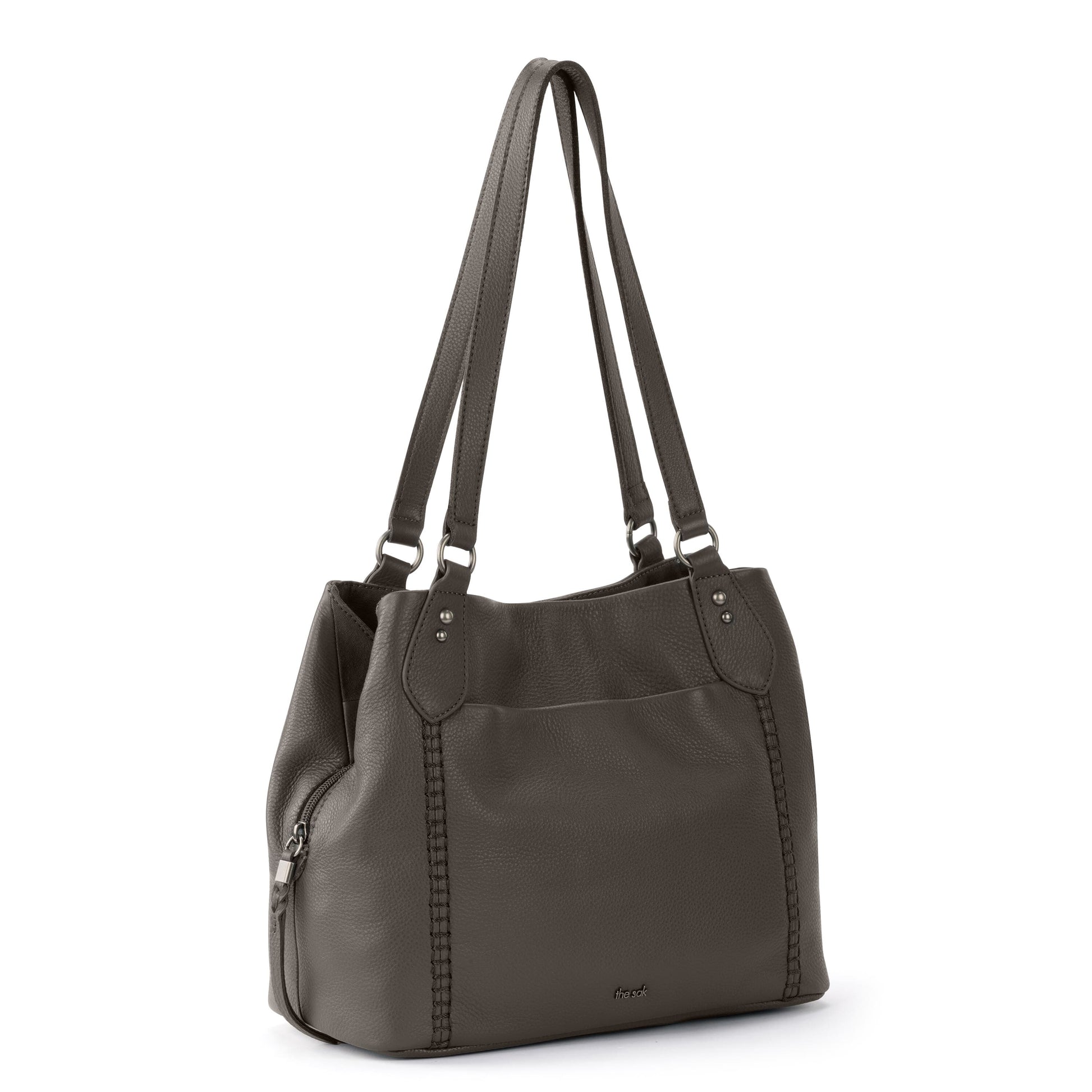 The Sak Melrose Satchel Leather - |Slate|
