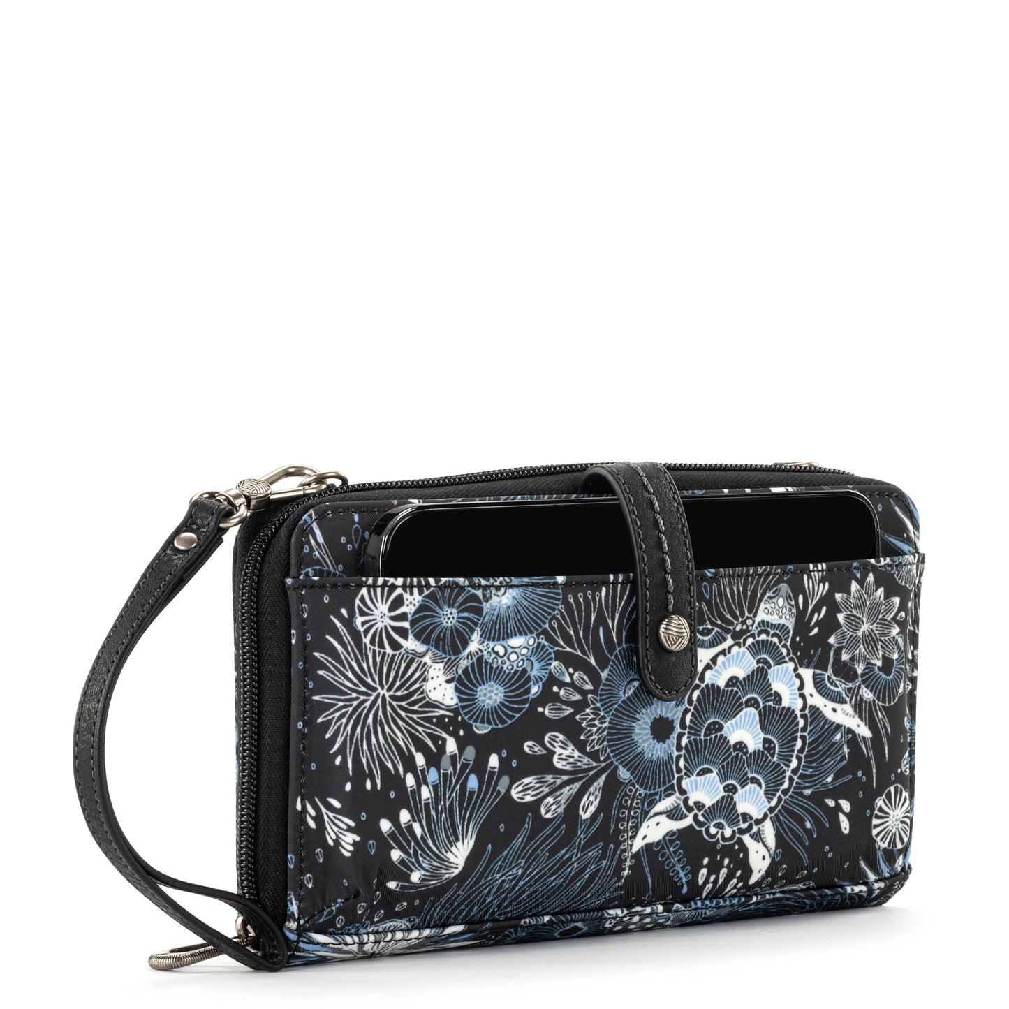 Sakroots Large Smartphone Crossbody EcoTwill - |Midnight Seascape|
