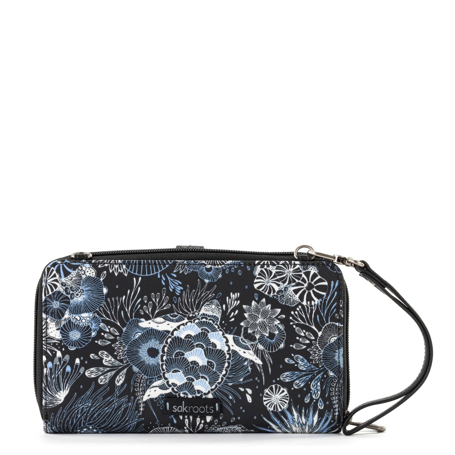 Sakroots Large Smartphone Crossbody EcoTwill - |Midnight Seascape|