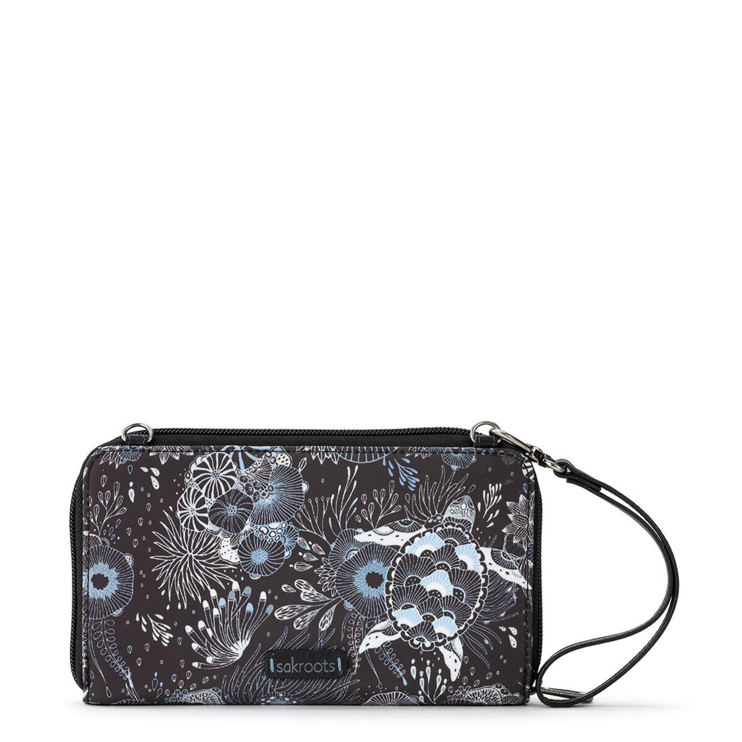 Sakroots Large Smartphone Crossbody EcoTwill - |Midnight Seascape|