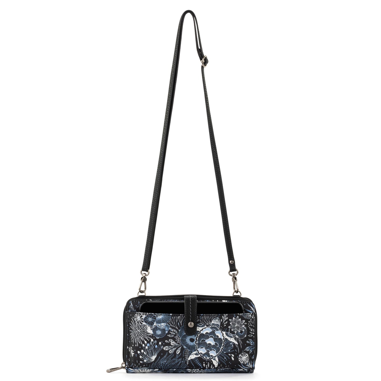 Sakroots Large Smartphone Crossbody EcoTwill - |Midnight Seascape|