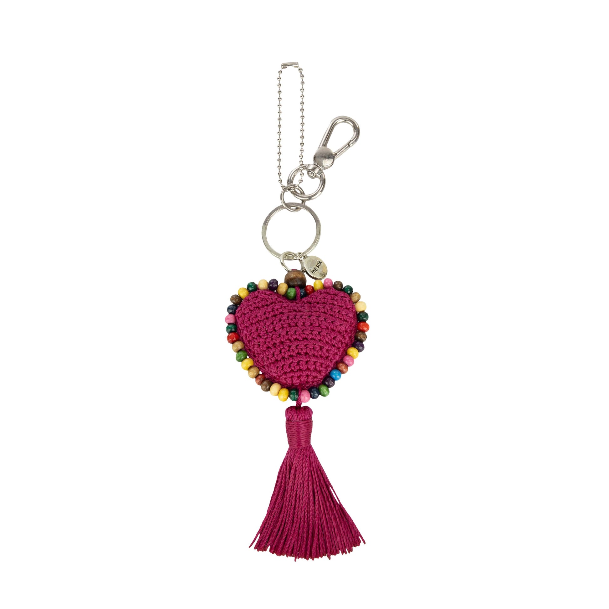 The Sak Yarnicharmz Heart Dangle Crochet - |Pinkberry|