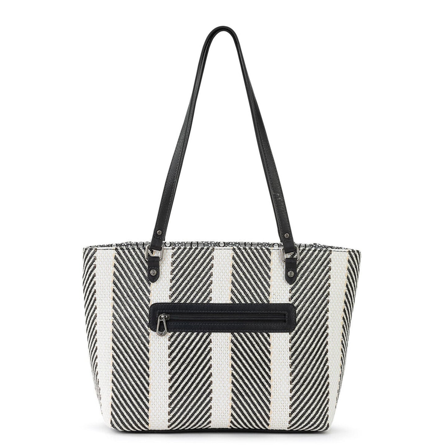 Sakroots Metro Tote Canvas - |Black and White Soulful Desert Woven|