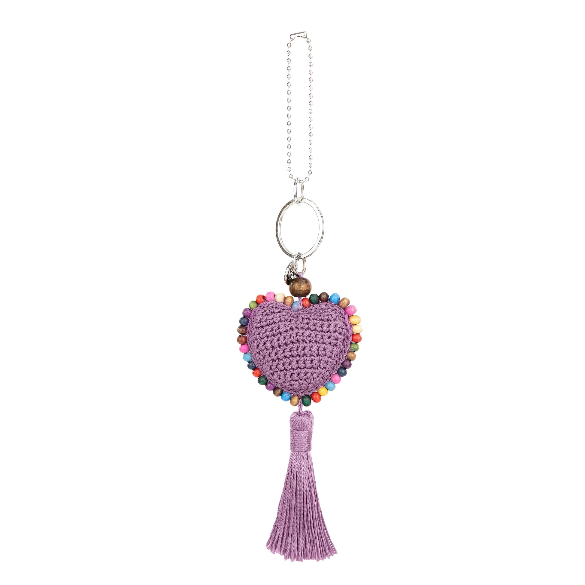 The Sak Yarnicharmz Heart Dangle Crochet - |Heather|