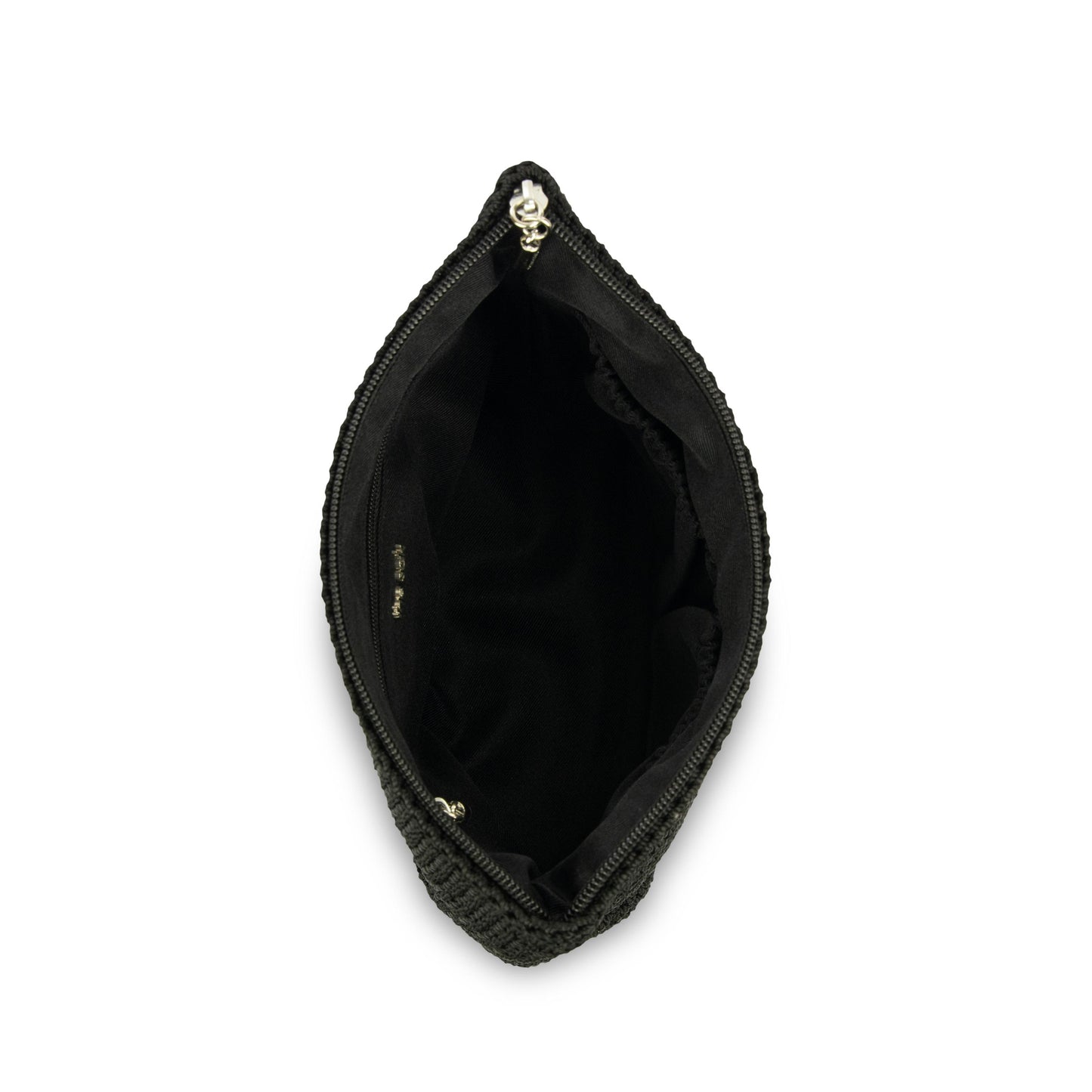 The Sak Essential Medium Pouch Crochet - |Black|