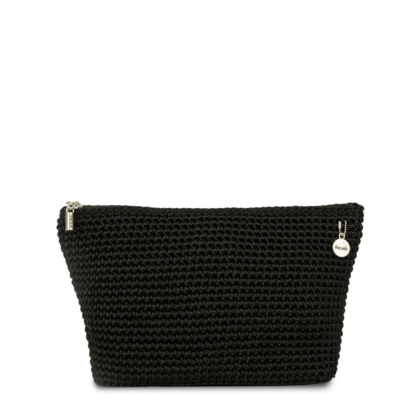 The Sak Essential Medium Pouch Crochet - |Black|