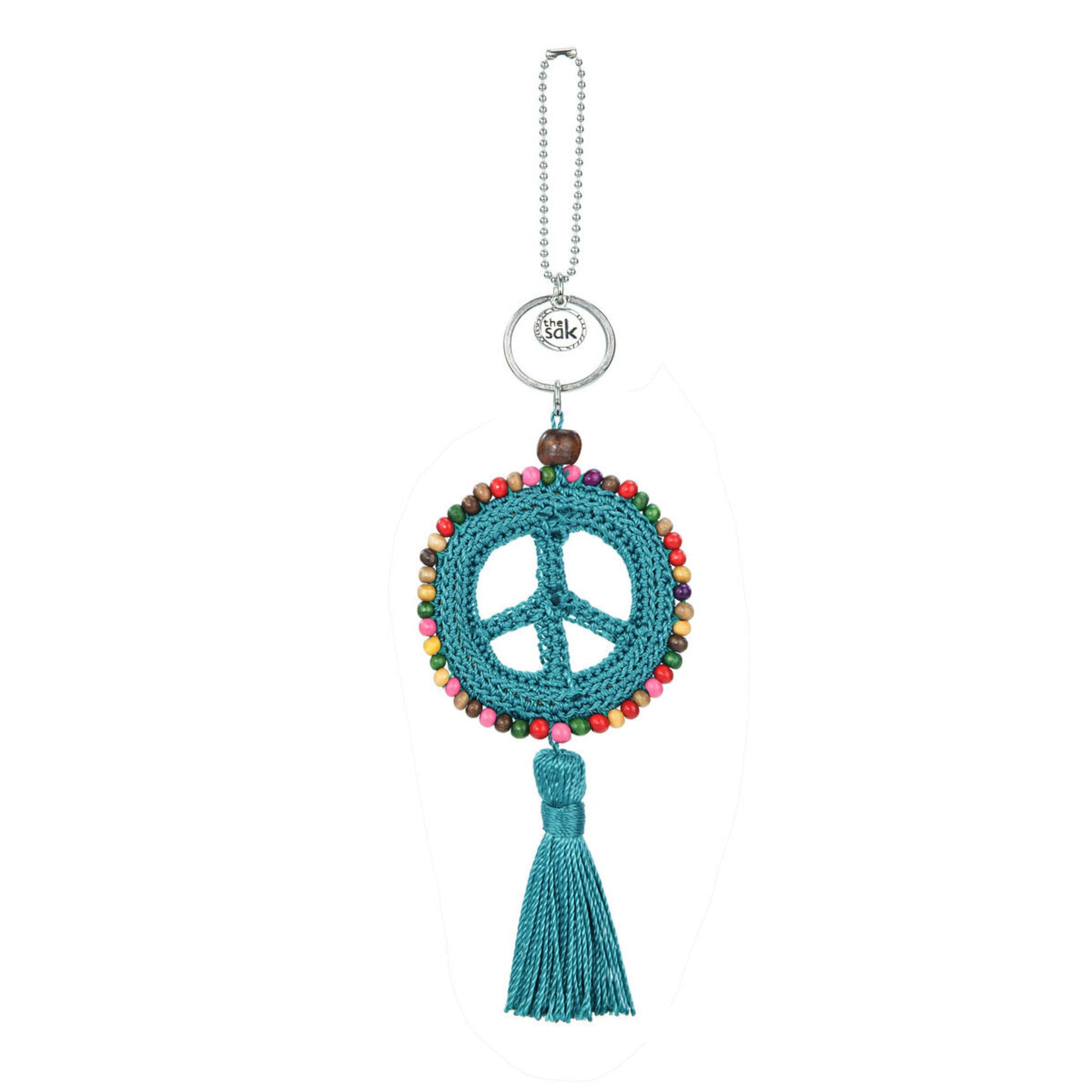 The Sak Yarnicharmz Peace Dangle Crochet - |Azure|