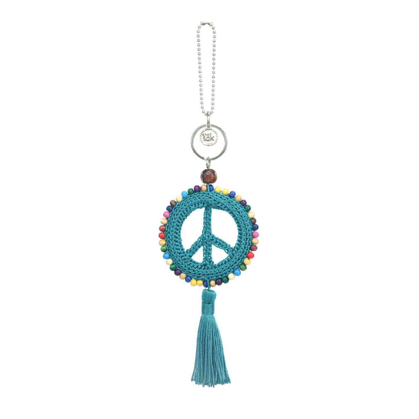The Sak Yarnicharmz Peace Dangle Crochet - |Azure|