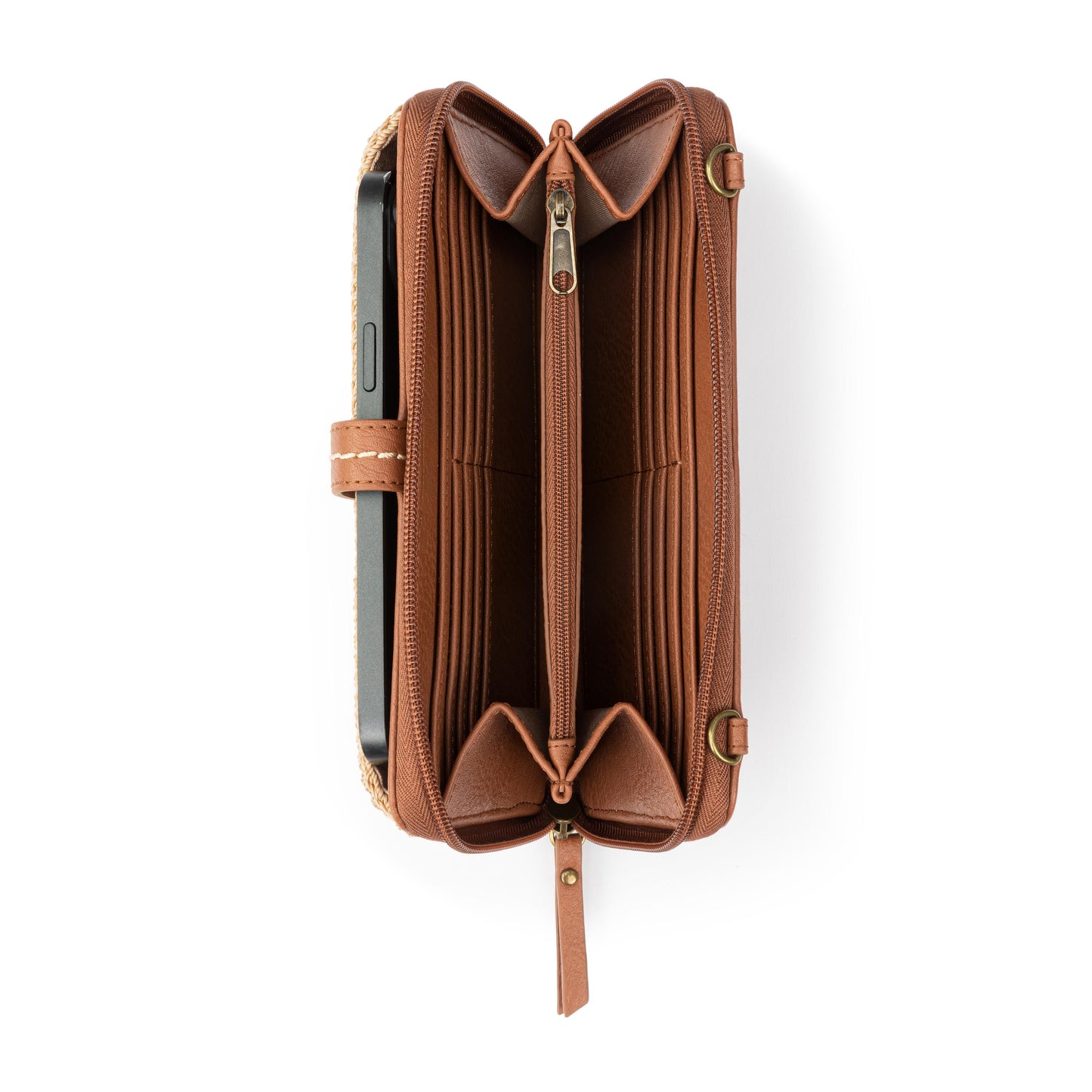 The Sak Iris Large Smartphone Crossbody Crochet - |Bamboo Medallion|