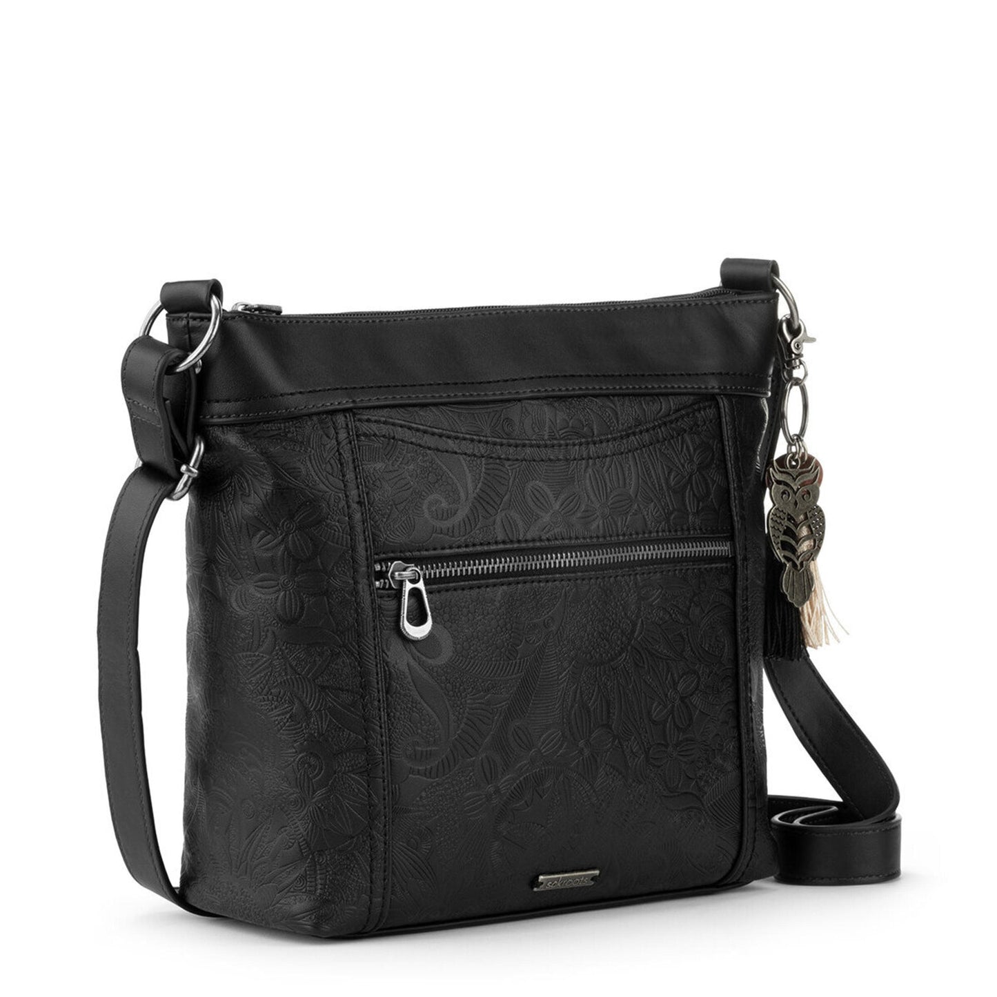 Sakroots Arcadia Recycled Crossbody Vegan Leather - |Black|