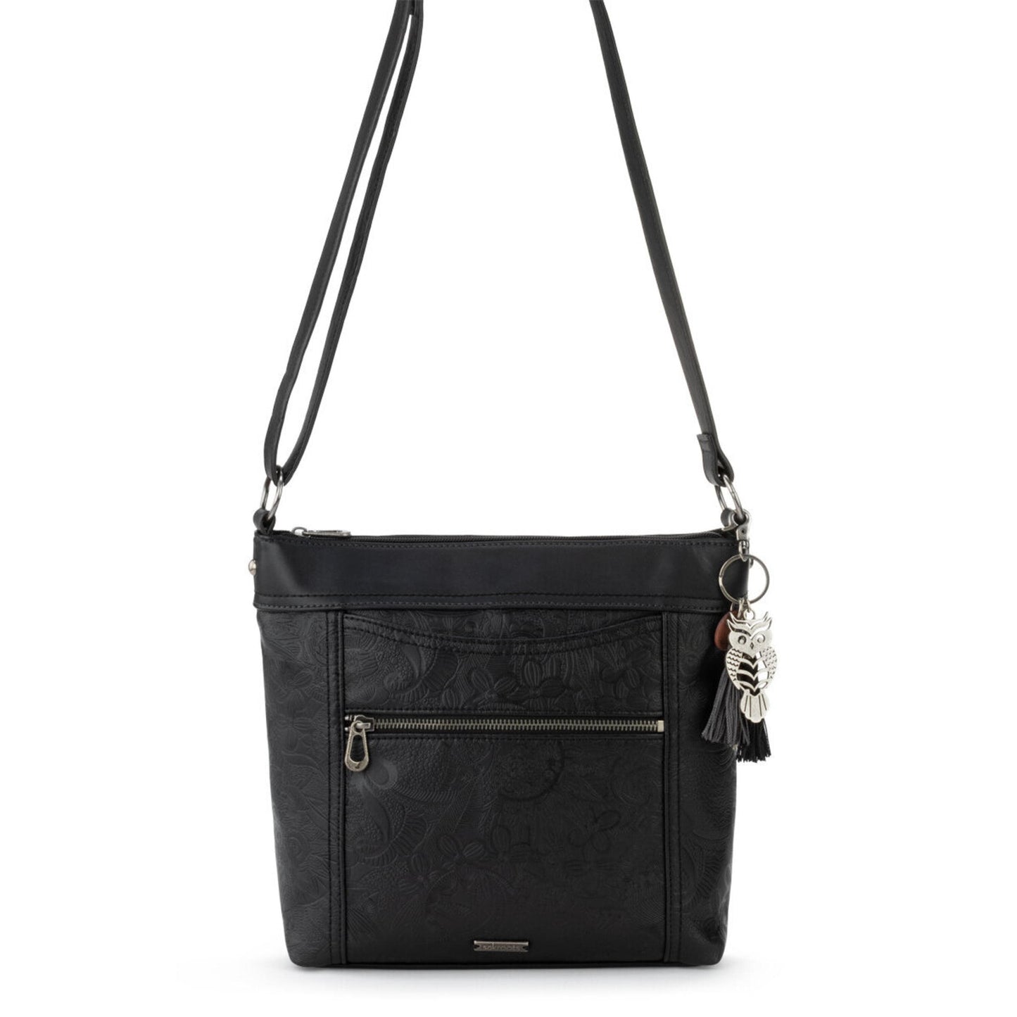 Sakroots Arcadia Recycled Crossbody Vegan Leather - |Black|