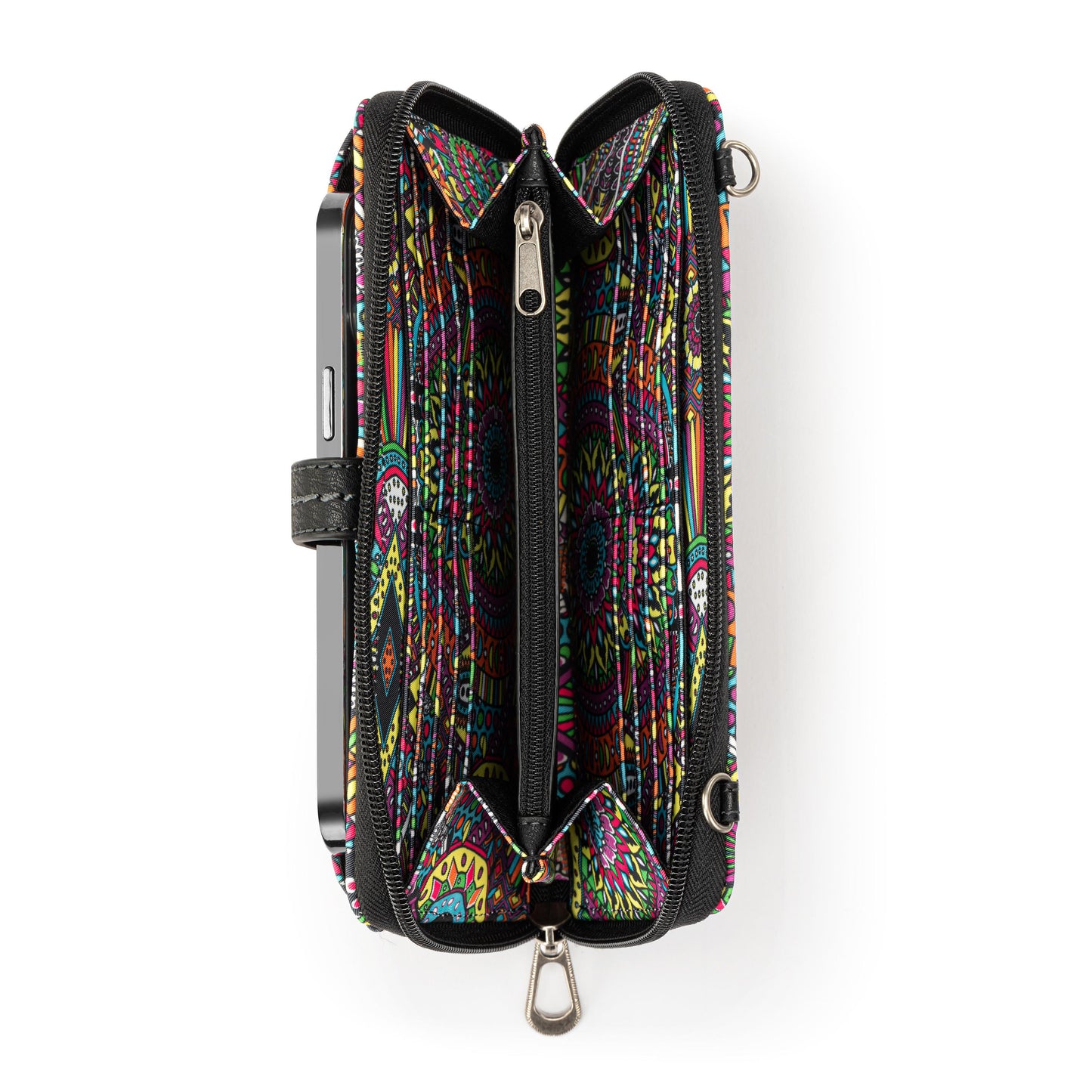 Sakroots Large Smartphone Crossbody EcoTwill - |Rainbow Wanderlust|