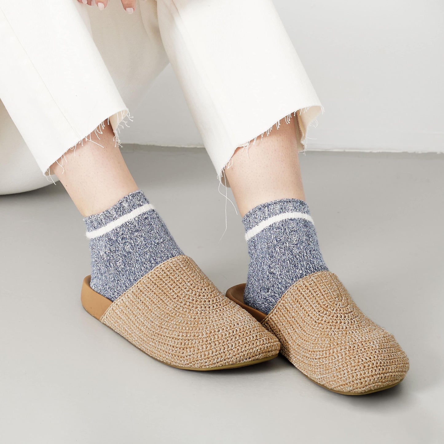 The Sak Bolinas Clog Crochet - |Bamboo Static|