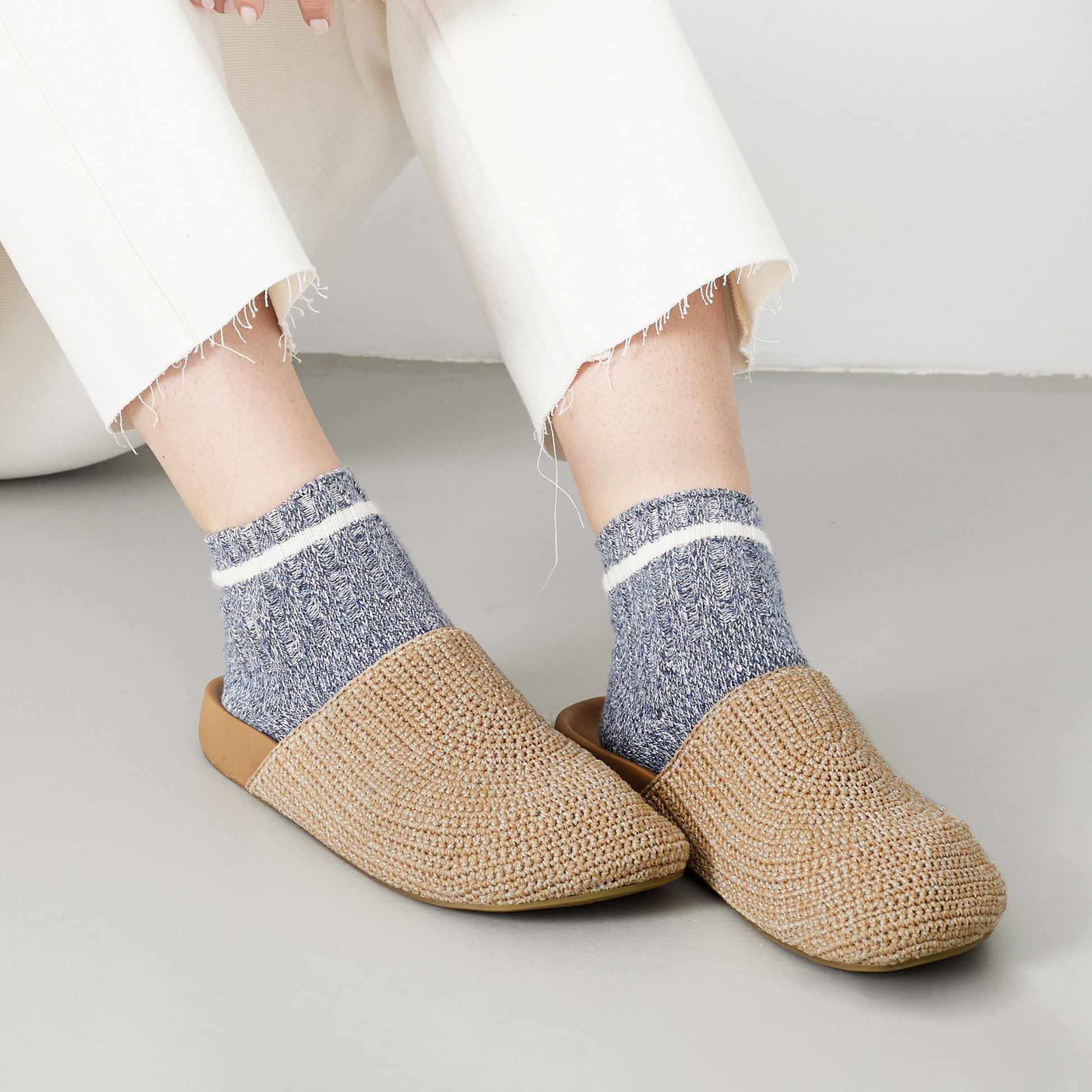 The Sak Bolinas Clog Crochet - |Bamboo Static|