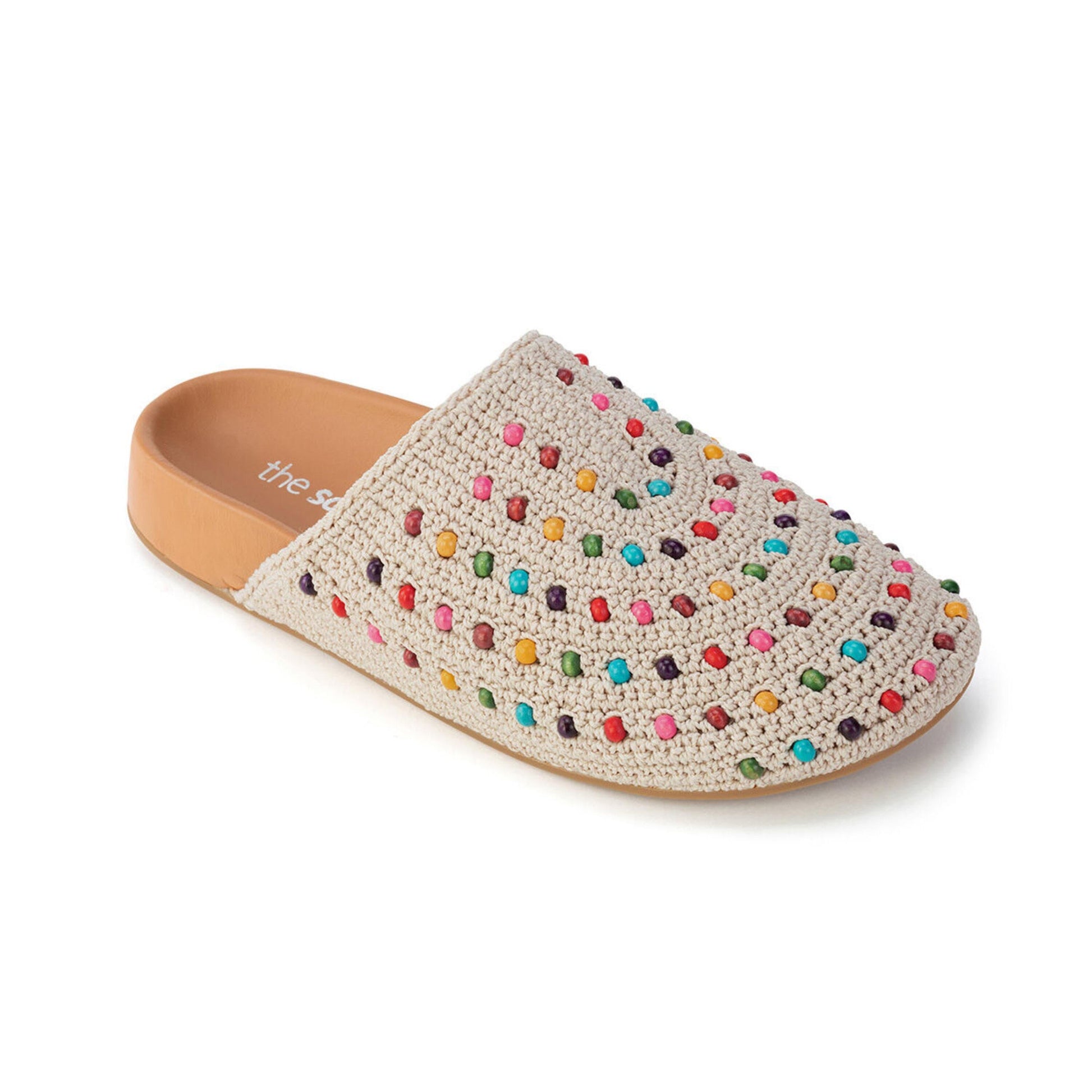 The Sak Bolinas Clog Crochet - |Ecru Multi Beads|