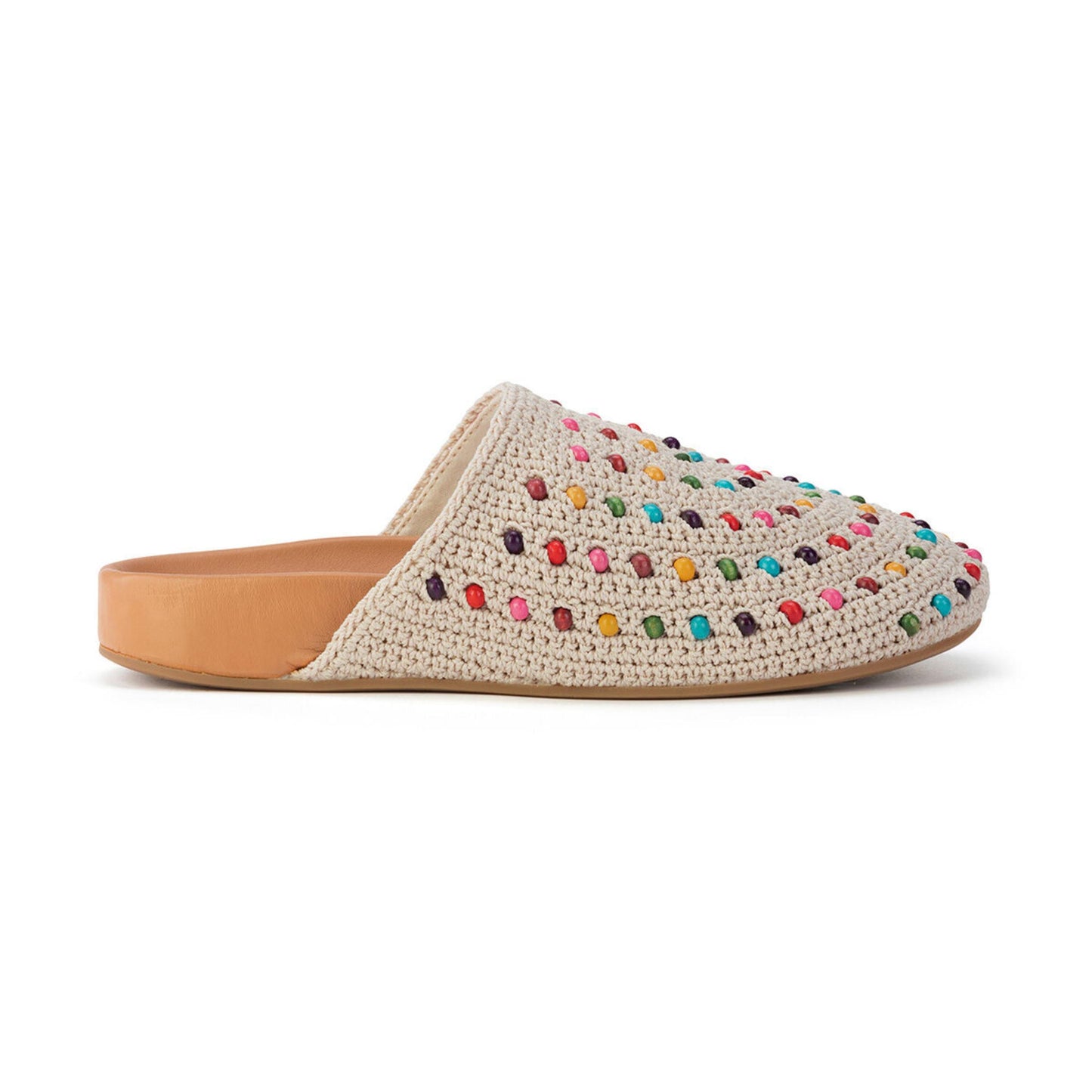 The Sak Bolinas Clog Crochet - |Ecru Multi Beads|