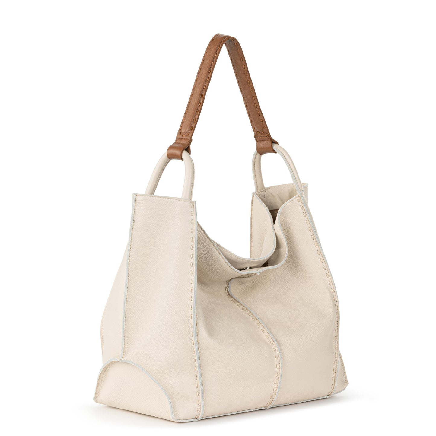 The Sak Los Feliz Slouchy Large Tote Leather - |Stone|