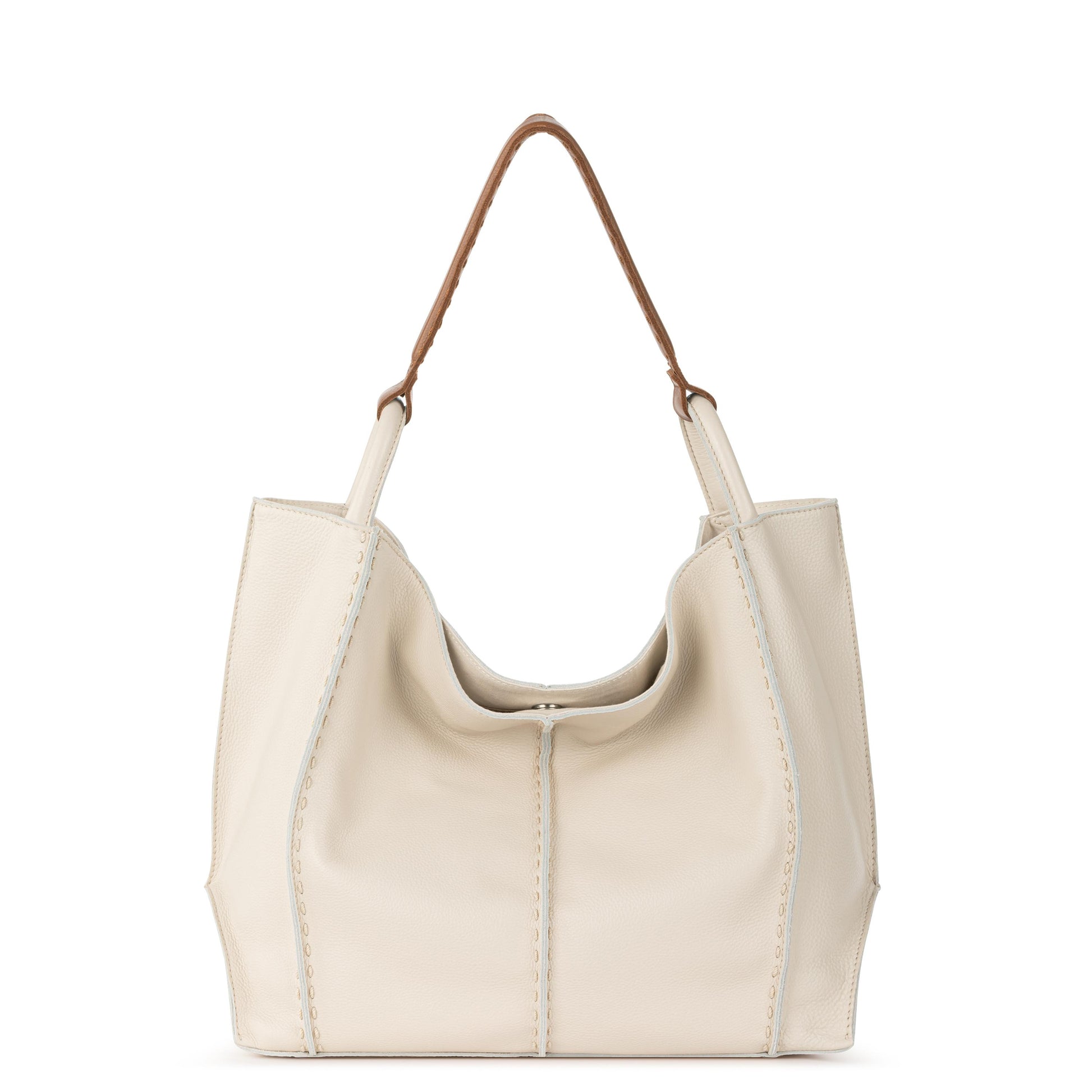 The Sak Los Feliz Slouchy Large Tote Leather - |Stone|